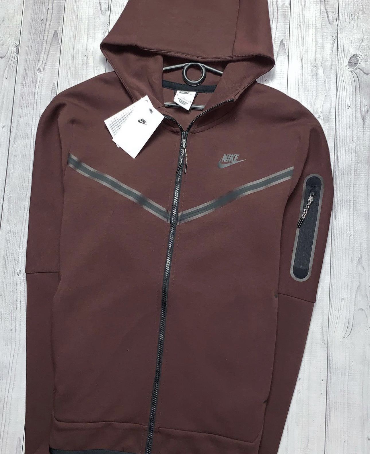 Nike Nike tech fleece drill zip hoodie size M brown Size US M / EU 48-50 / 2 - 2 Thumbnail