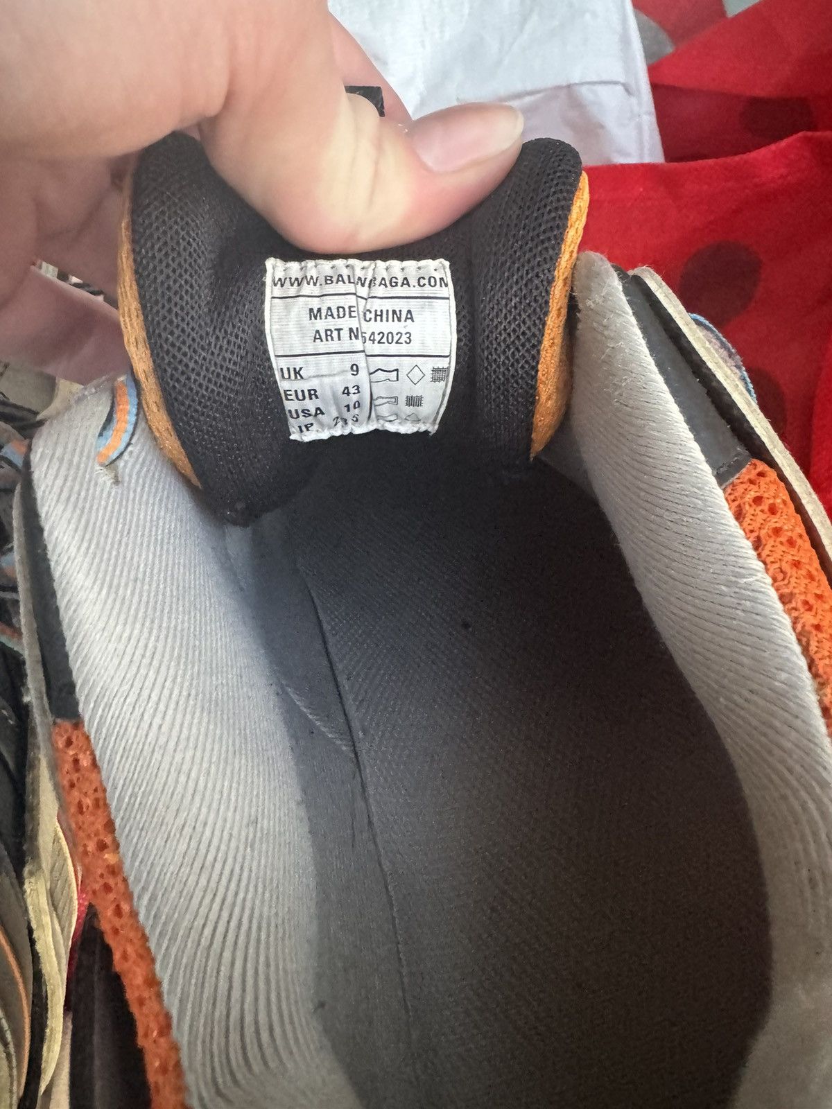 Balenciaga Balenciaga Orange Blue White Track Sneakers Size US 10 / EU 43 - 7 Thumbnail