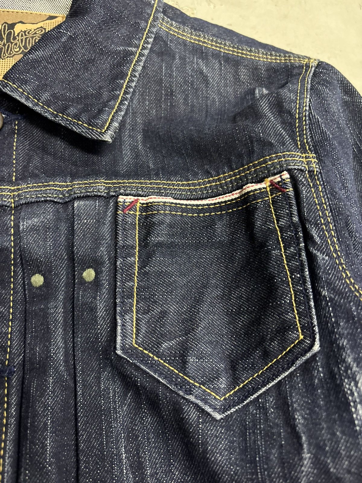 Japanese Brand Japan Selvedge Denim Jeans Type 2 II Distressed Jacket Size US S / EU 44-46 / 1 - 19 Thumbnail