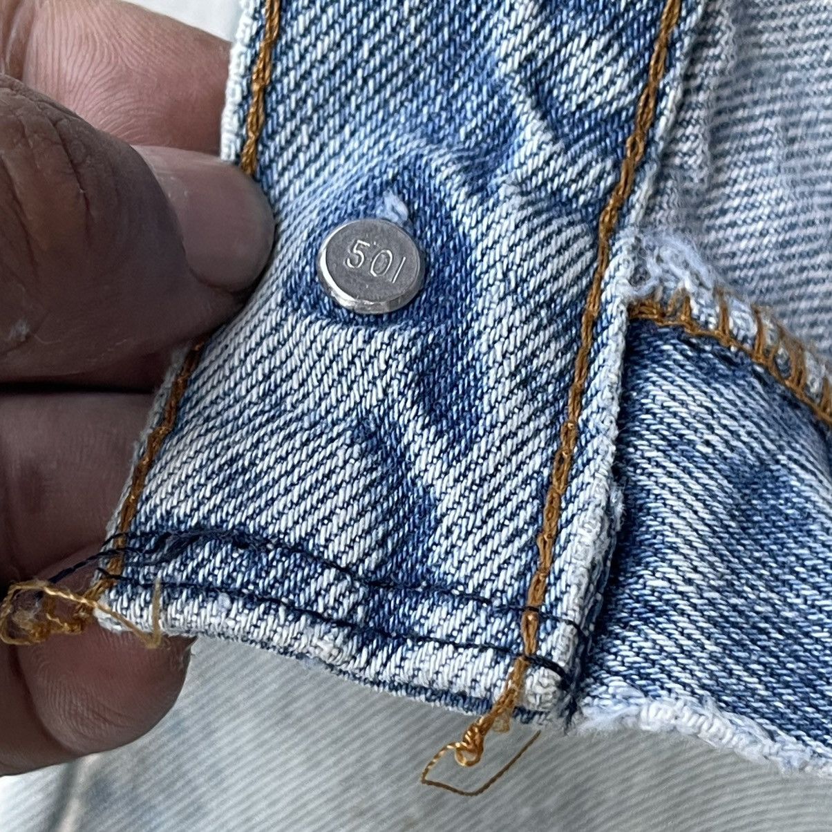 Levi's Thrashed Vintage 80s Levi’s 501 Denim Jeans Size US 32 / EU 48 - 17 Thumbnail