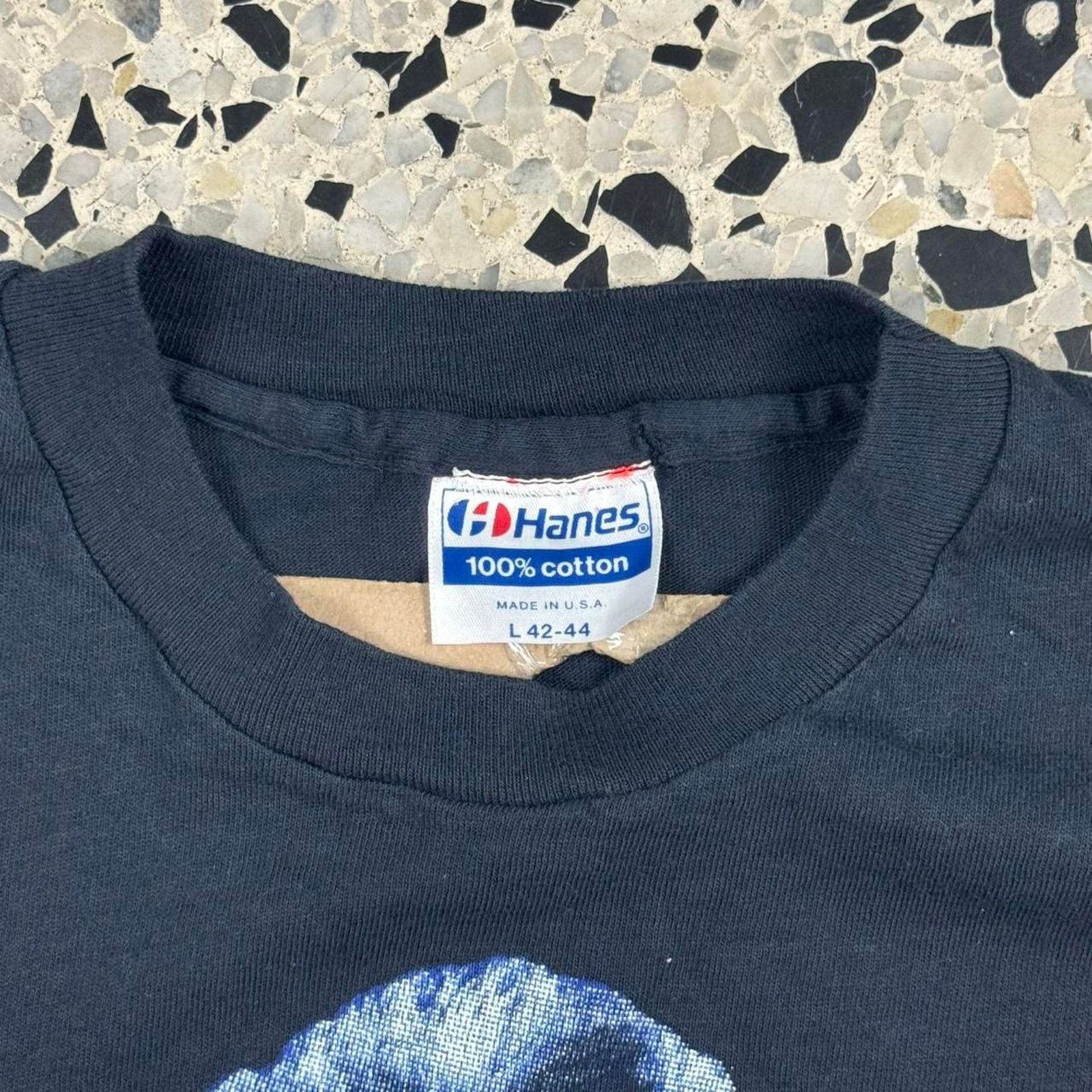 Hanes × Vintage VINTAGE 80S 1986 SINGLE STITCH HUEY LEWIS AND THE NEWS TEE: Size US L / EU 52-54 / 3 - 3 Thumbnail