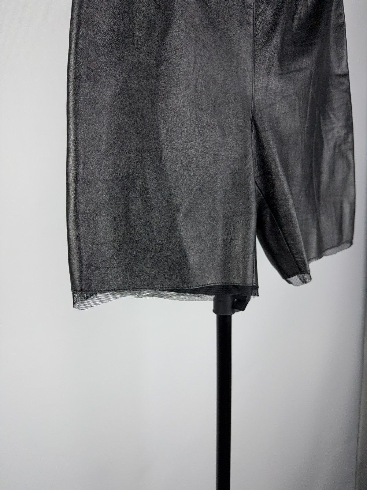 Japanese Brand × Leather Vintage 90s Japanese style Manebo retro leather mini shorts Size 27" / US 4 / IT 40 - 3 Thumbnail