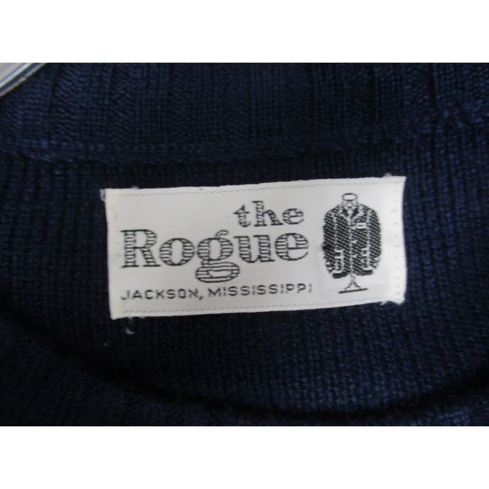 Vintage VINTAGE The Rogue Sweater Mens Large Blue Stripe Wool Acrylic Pullover Italy Size US L / EU 52-54 / 3 - 6 Thumbnail