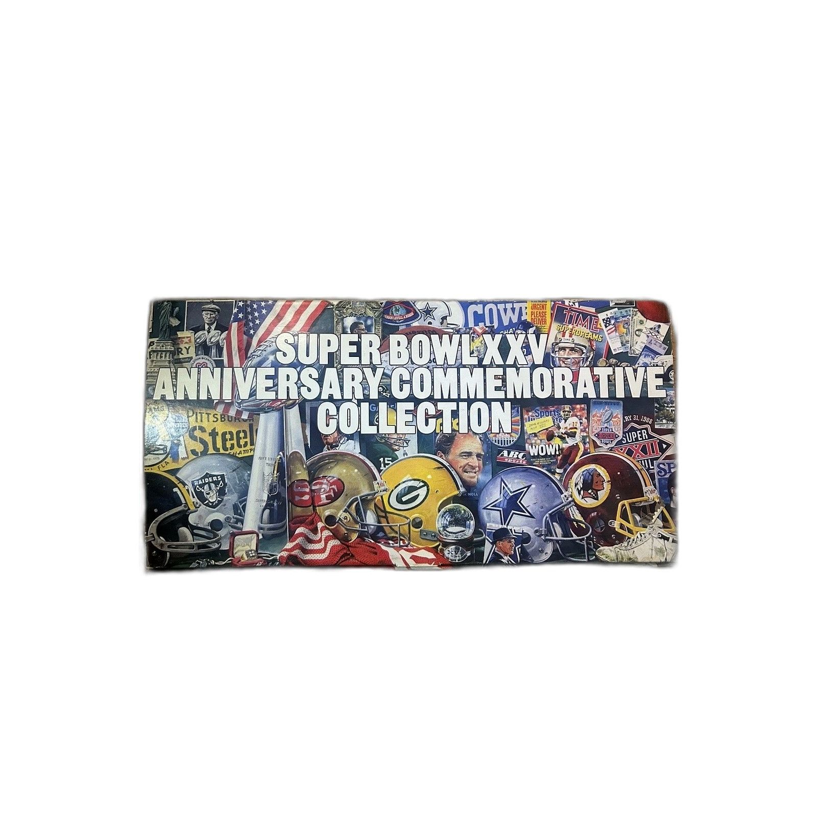 Vintage Super Bowl XXV Anniversary Commemorative Collection Box Set Size US XXS / EU 40 - 7 Thumbnail