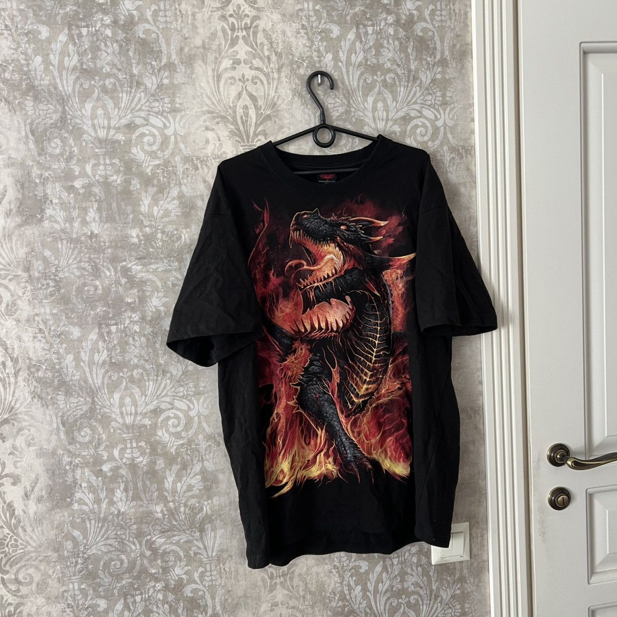 Japanese Brand × Vintage Vintage Dragon Spiral Tee T-Shirt Size US XXL / EU 58 / 5 - 4 Thumbnail