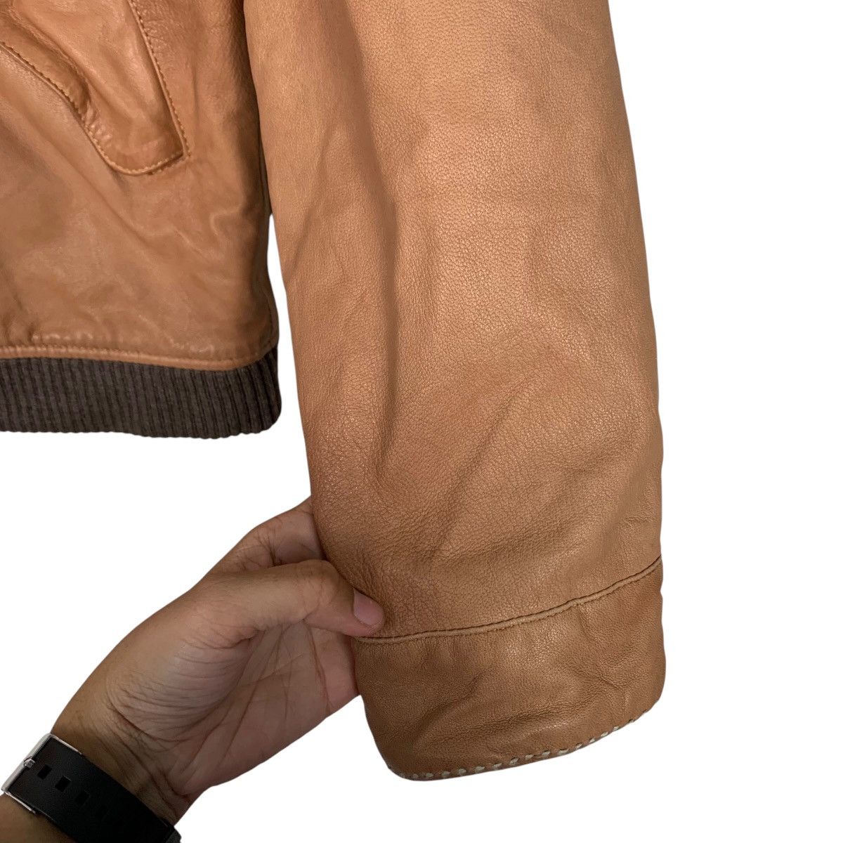 ADAM ET ROPE ADAM ET ROPE Lamb Leather Jacket #2720-C122 Size US XS / EU 42 / 0 - 13 Thumbnail