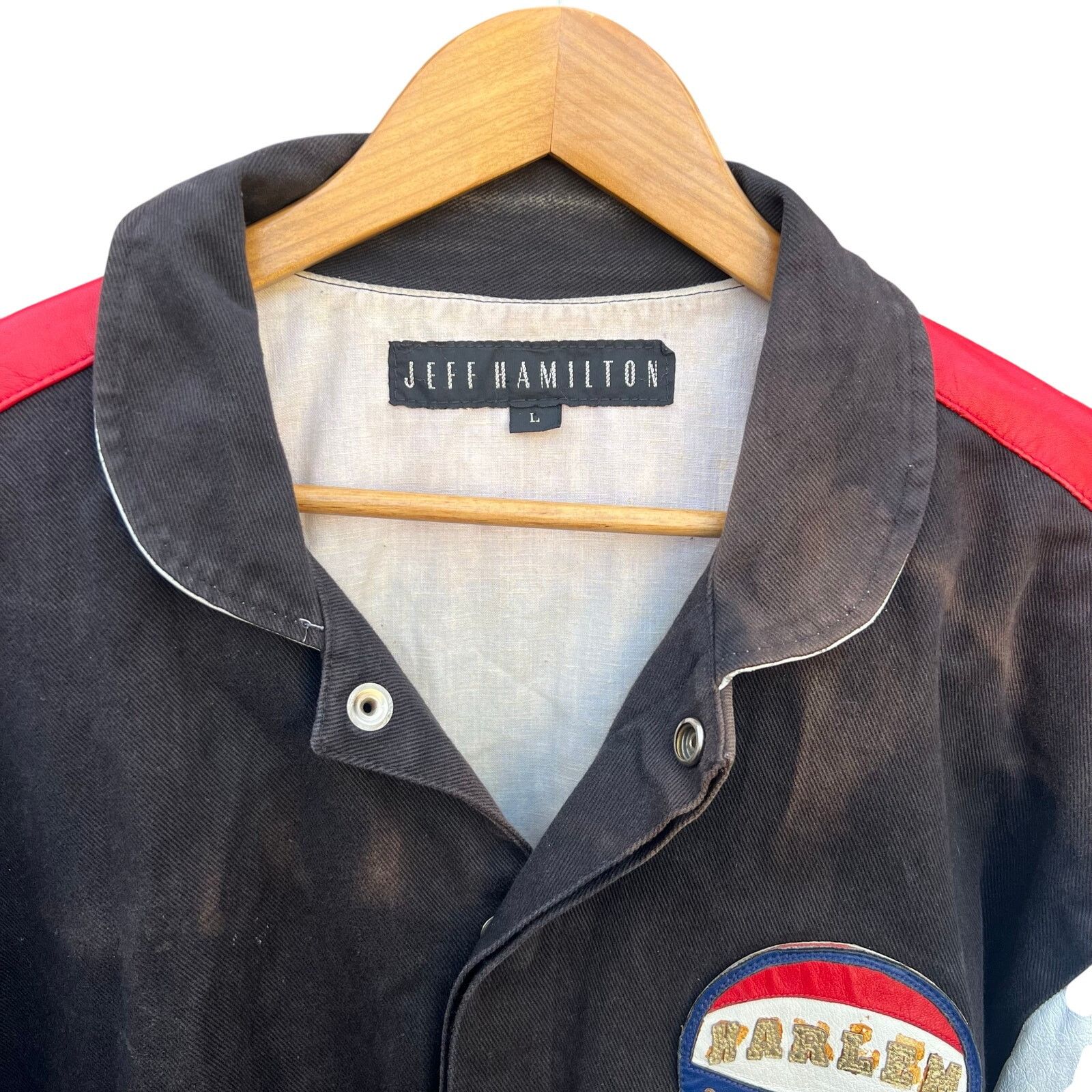 Jeff Hamilton Vintage Jeff Hamilton Harlem Globetrotters Leather Jacket Lg Size US L / EU 52-54 / 3 - 3 Thumbnail