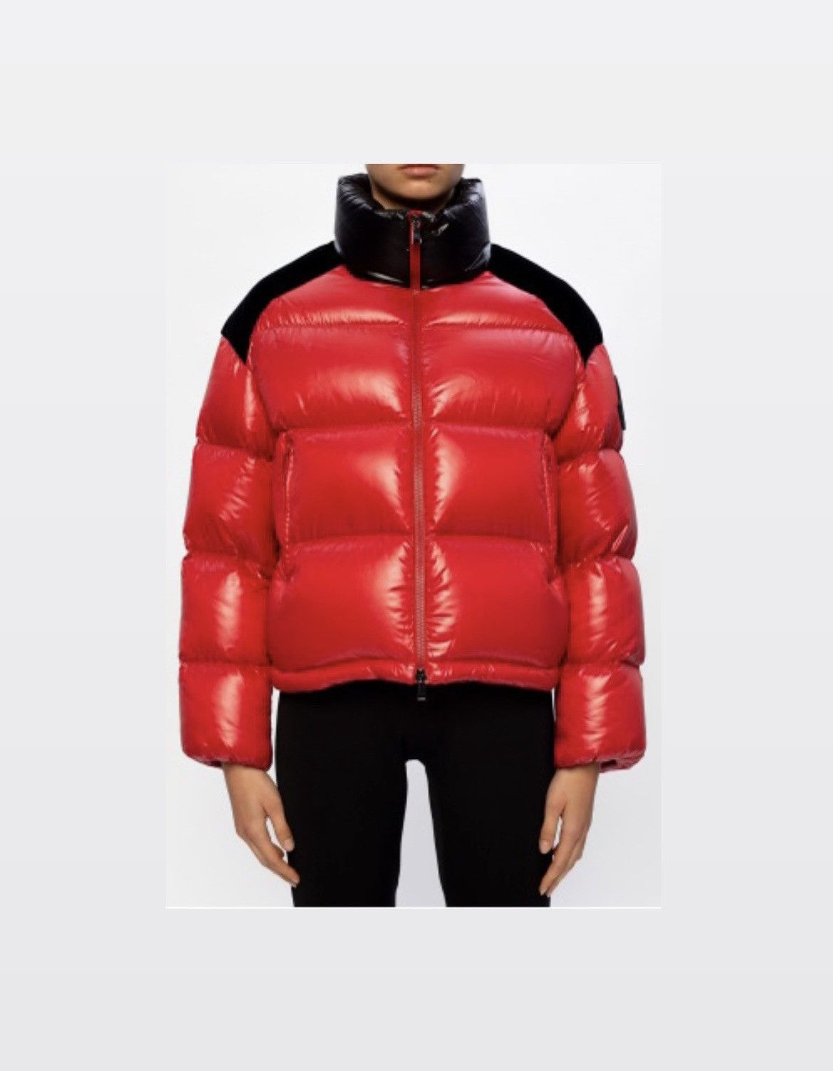 image of Moncler Chouelle Down Jacket in Red, Women's (Size Small)