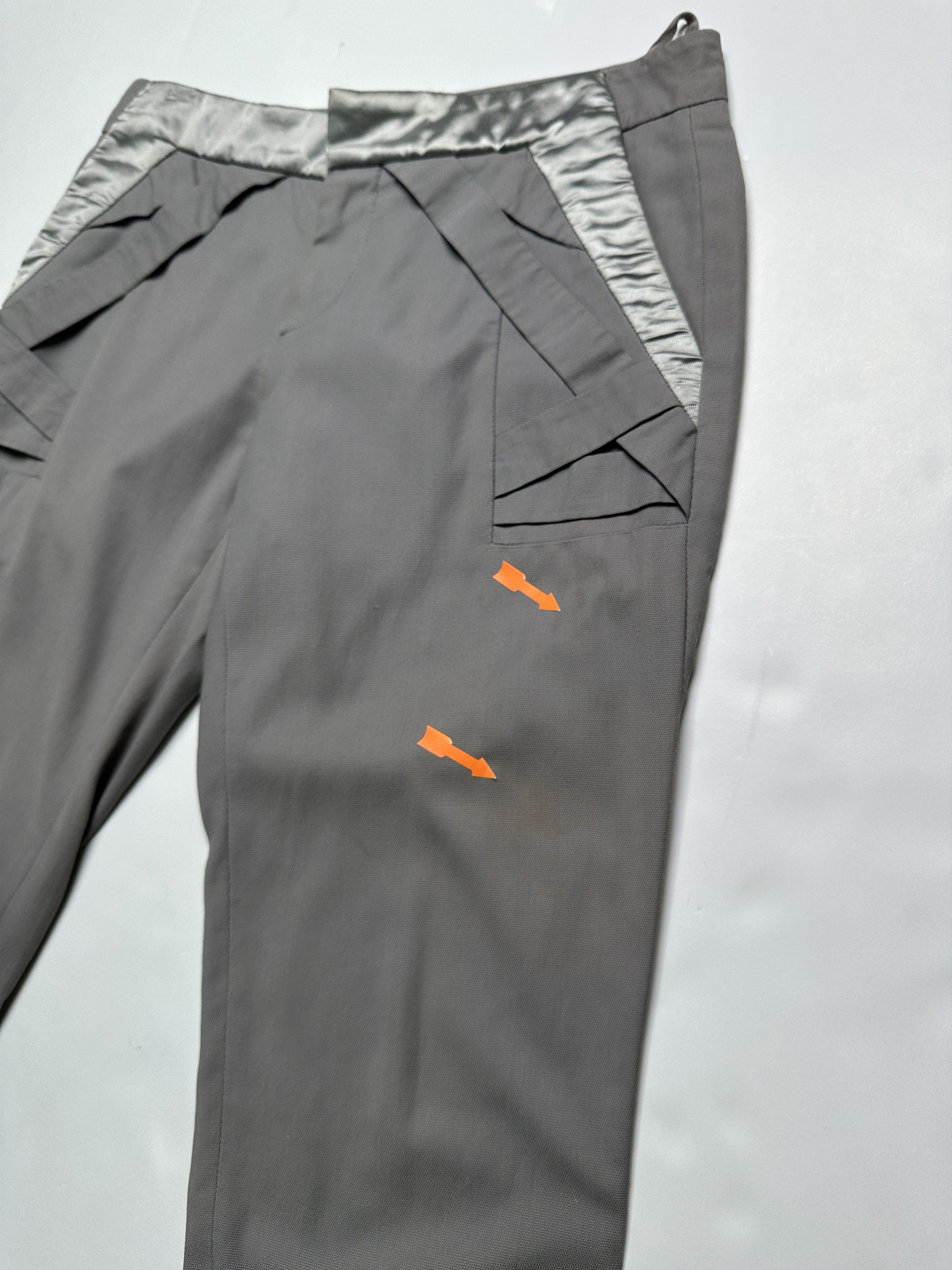 Gucci Gucci Grey Satin Waistband Pants Size 26" / US 2 / IT 38 - 4 Thumbnail
