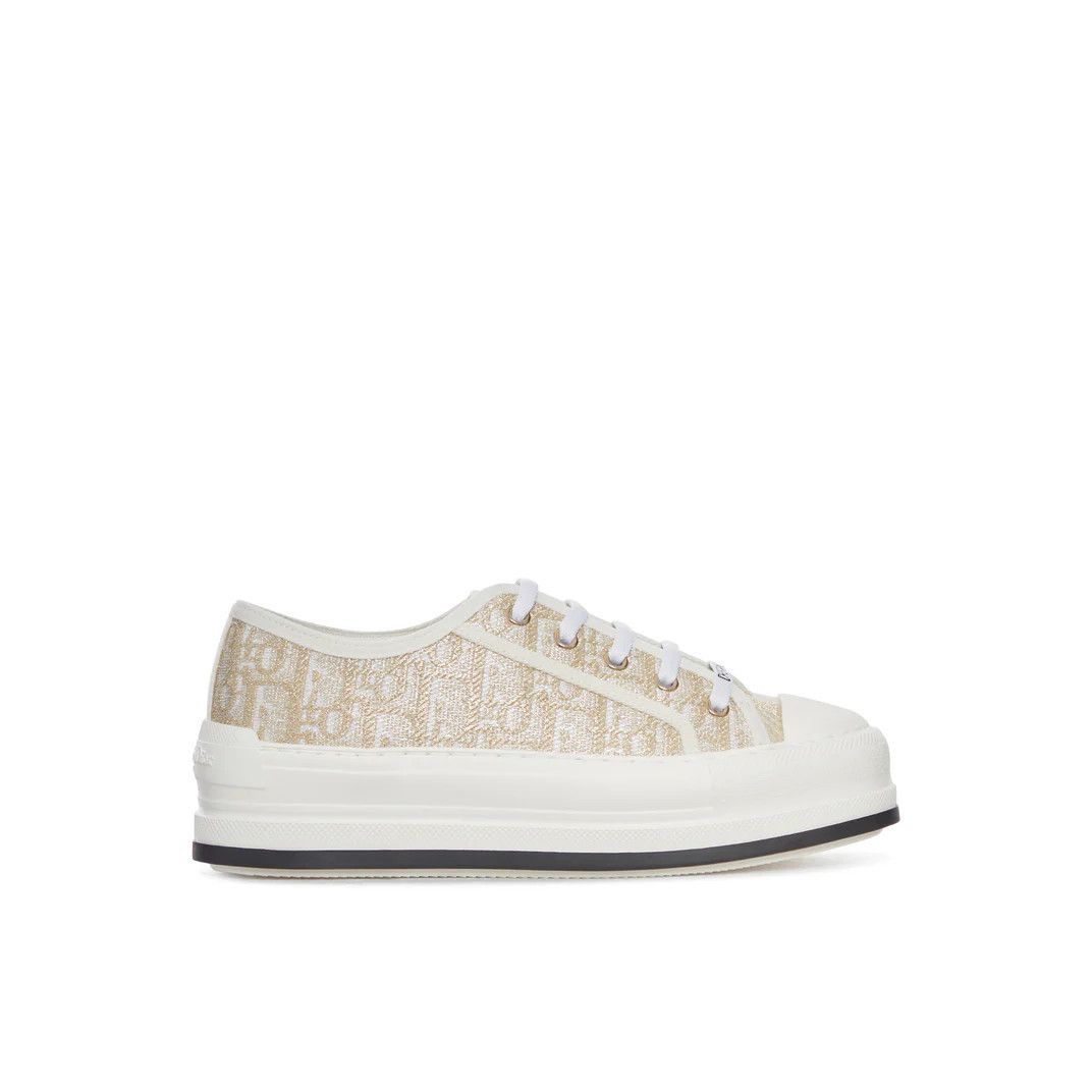DIOR Low Walk Pale Gold Sneakers New & Authentic (Women's si