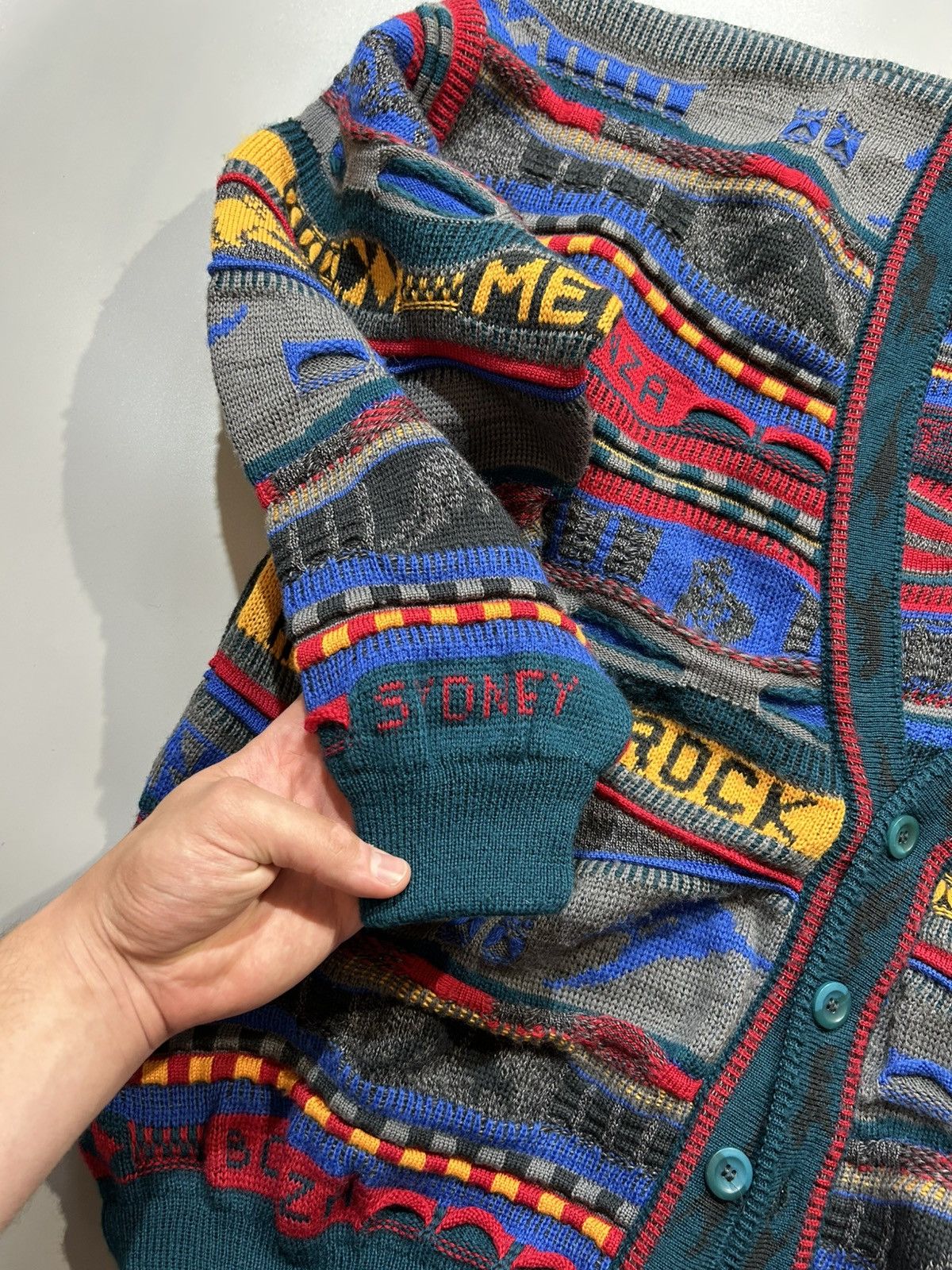 Other Emaroo made in Australia 90 cable knit coogie style cardigan Size US XL / EU 56 / 4 - 10 Thumbnail