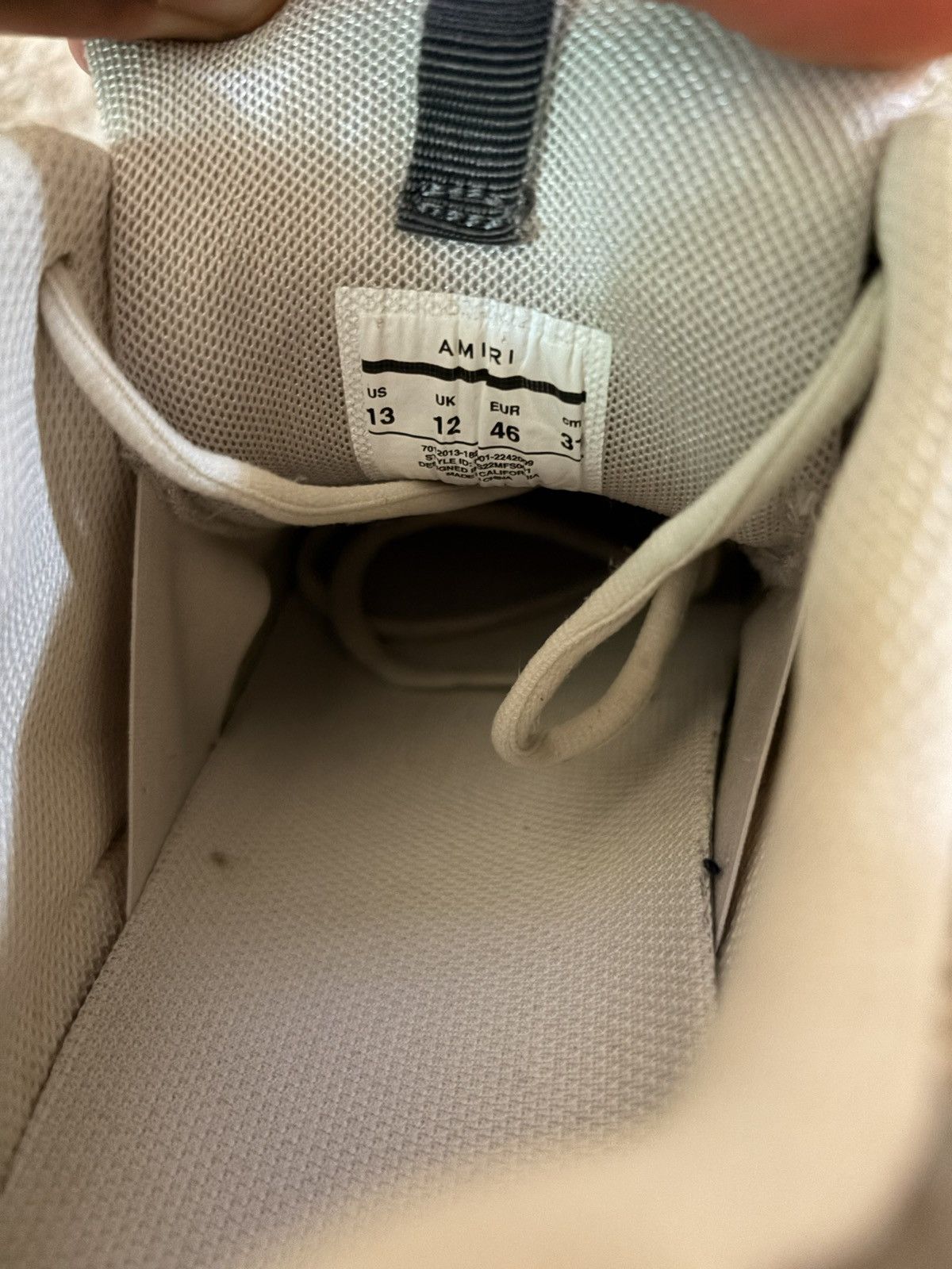 Amiri Amiri Bone Runner low top-laced-up sneakers Size US 13 / EU 46 - 6 Thumbnail