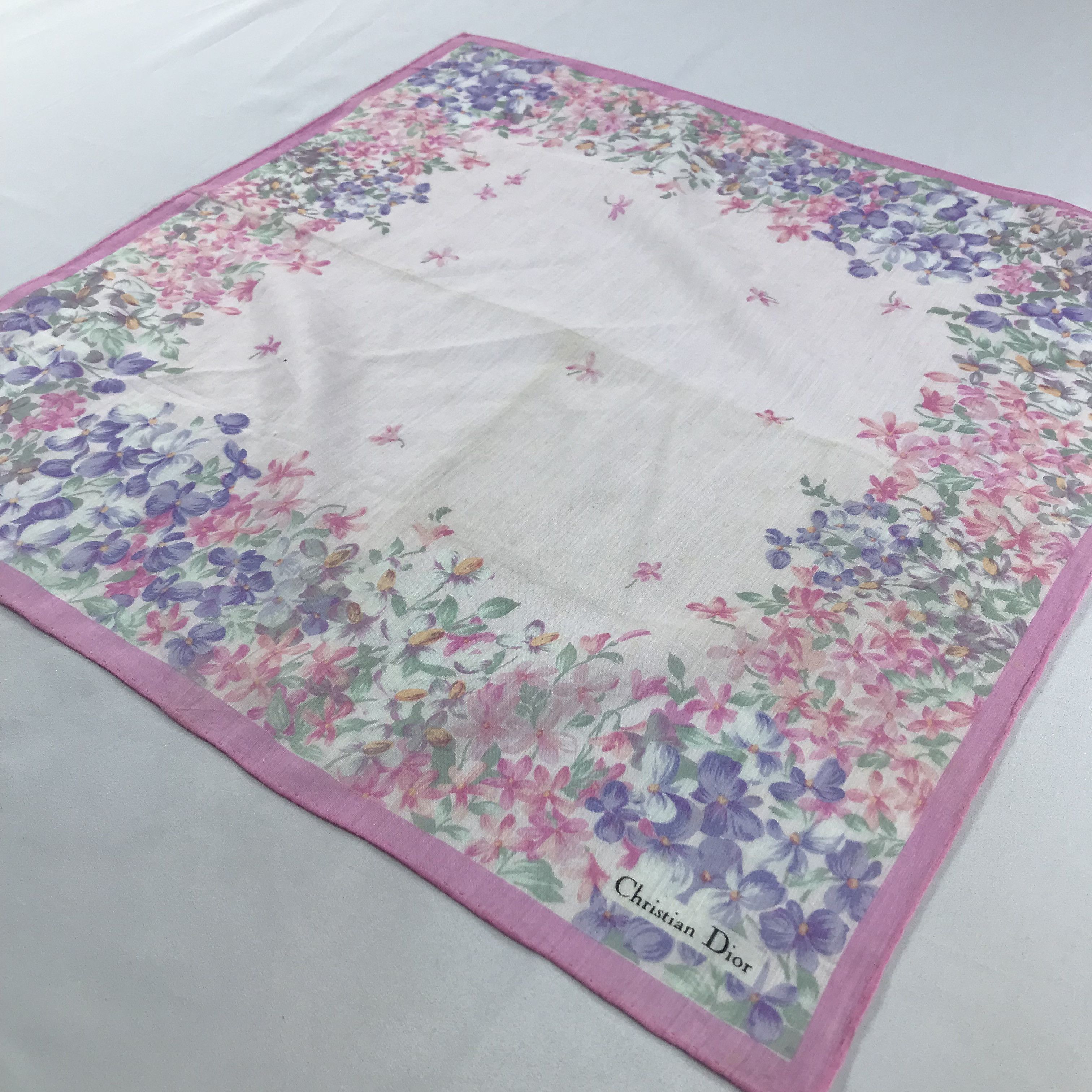 Vintage Christian Dior Bandana / Handkerchief / Neckerchief - S2319 Size ONE SIZE - 2 Thumbnail