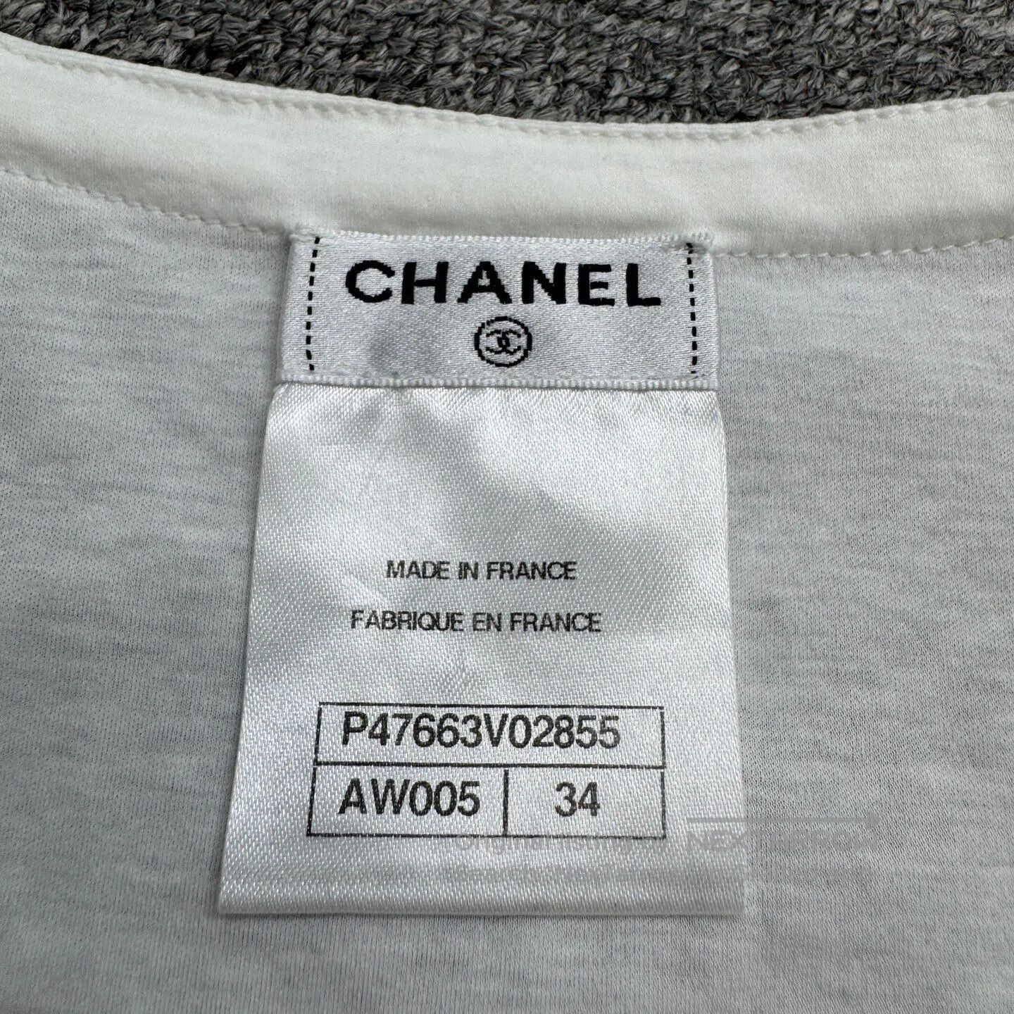 Chanel Chanel Short-sleeved shirt with a hydraulic drill embroide Size XS / US 0-2 / IT 36-38 - 3 Thumbnail