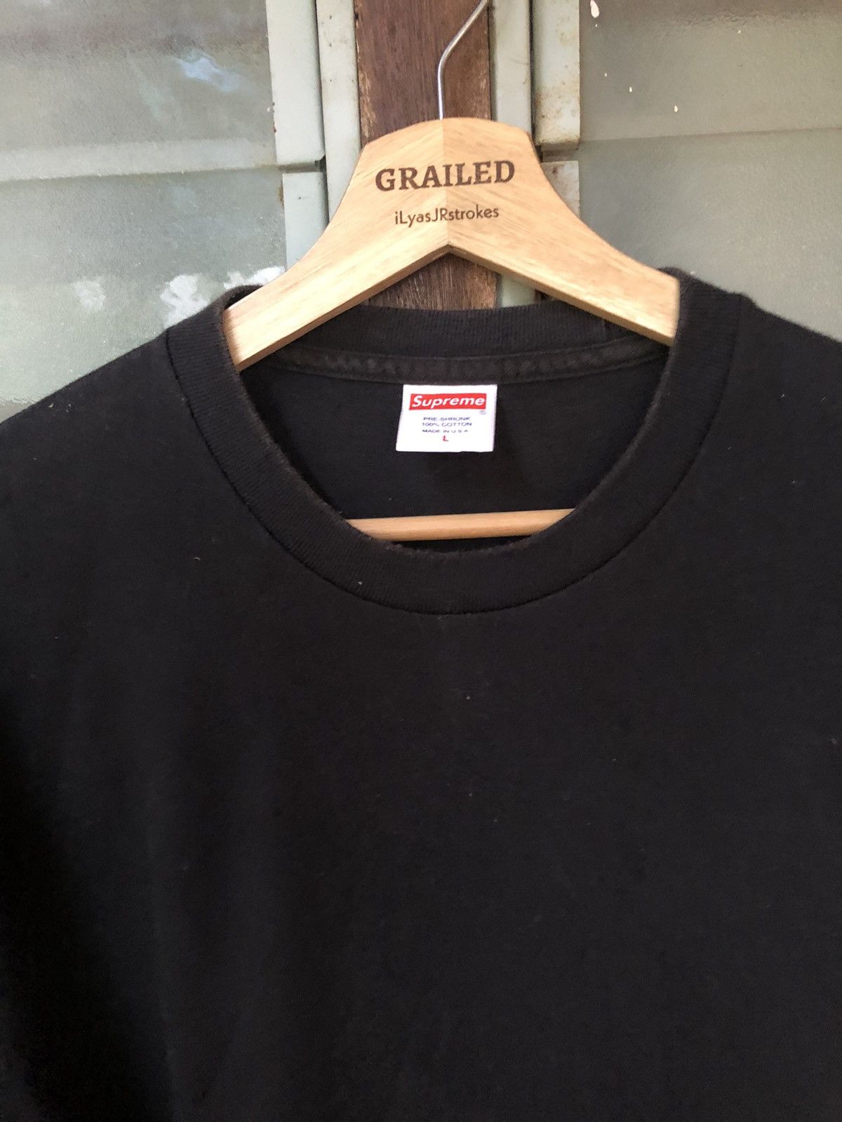 Supreme Supreme Plain Black Tee Size US L / EU 52-54 / 3 - 2 Thumbnail