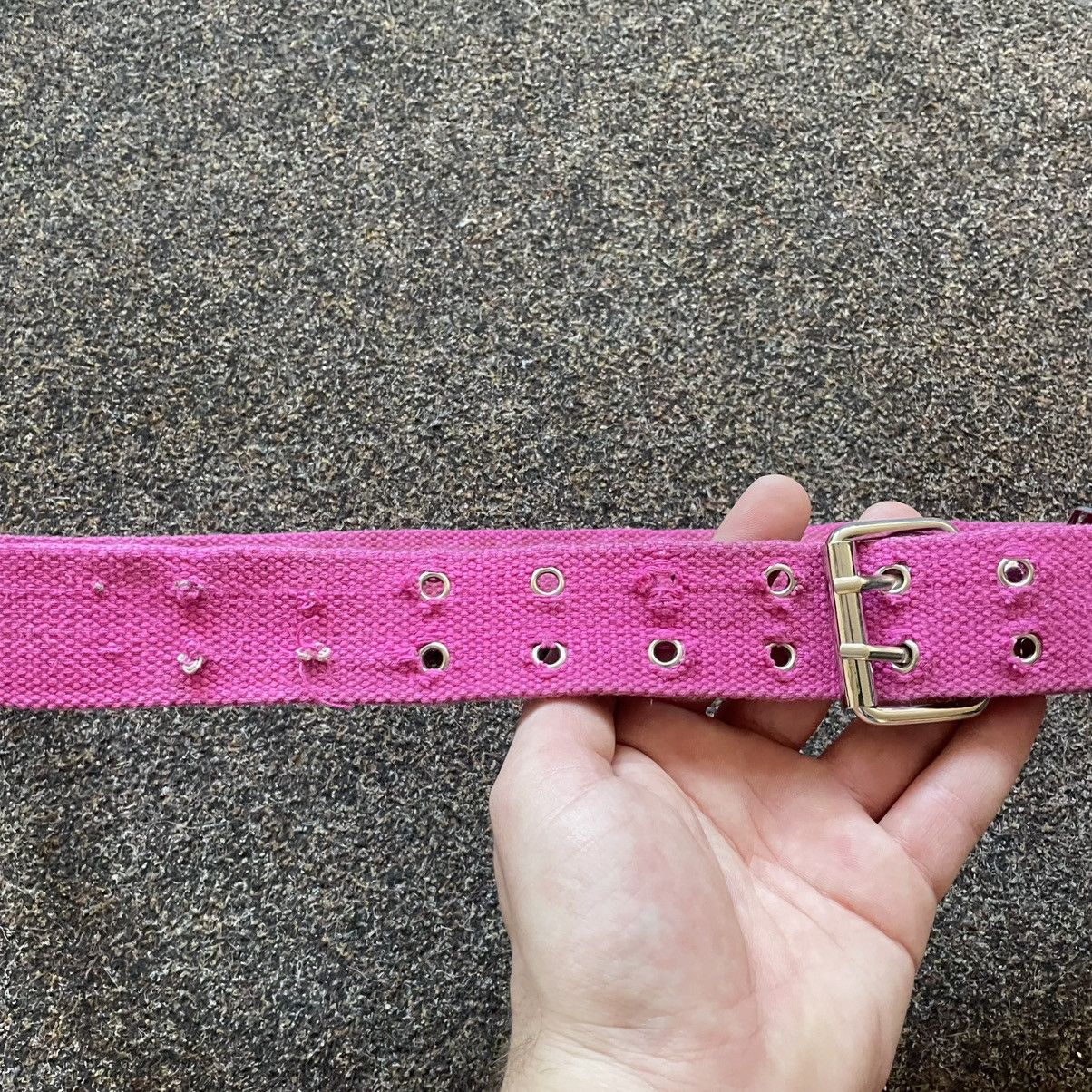 Vintage Vintage 90s Hot Pink Studded Alt Goth Belt Archive Grunge OS Size ONE SIZE - 3 Thumbnail