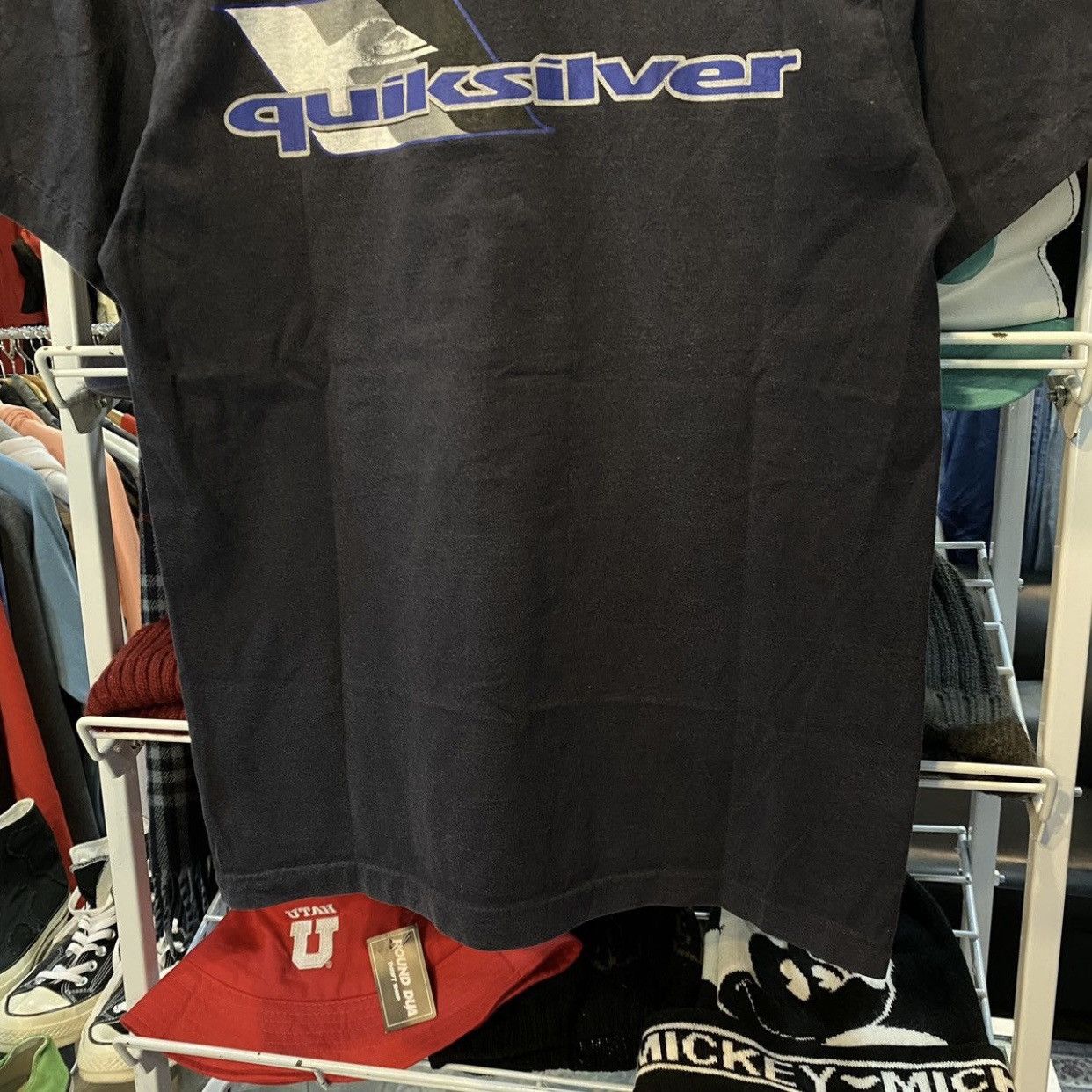 Quiksilver VTG 90s Quiksilver Big Back Logo Surf Skate Tee Size US S / EU 44-46 / 1 - 4 Thumbnail