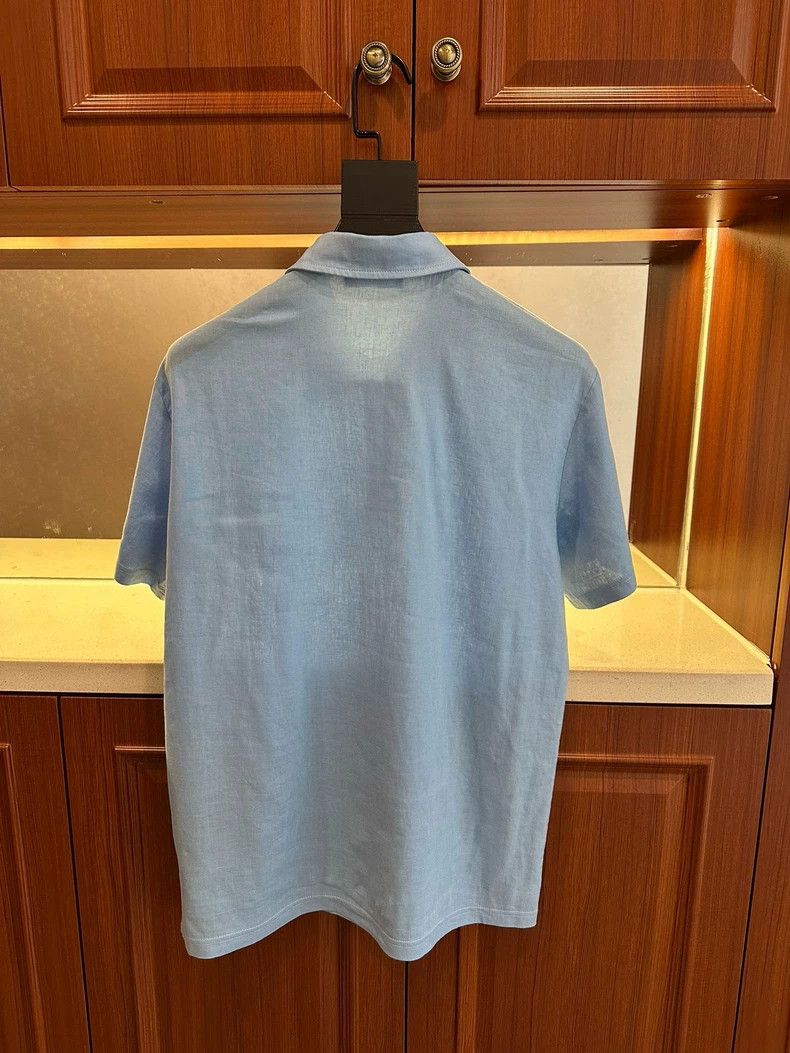 Loro Piana LORO PIANA Men's linen short sleeves Size US M / EU 48-50 / 2 - 2 Thumbnail