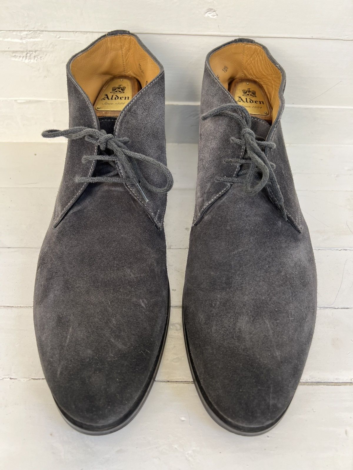 Santoni SANTONI ANKLE SUEDE LEATHER CHUKKA BOOTS Size US 11.5 / EU 44-45 - 2 Thumbnail