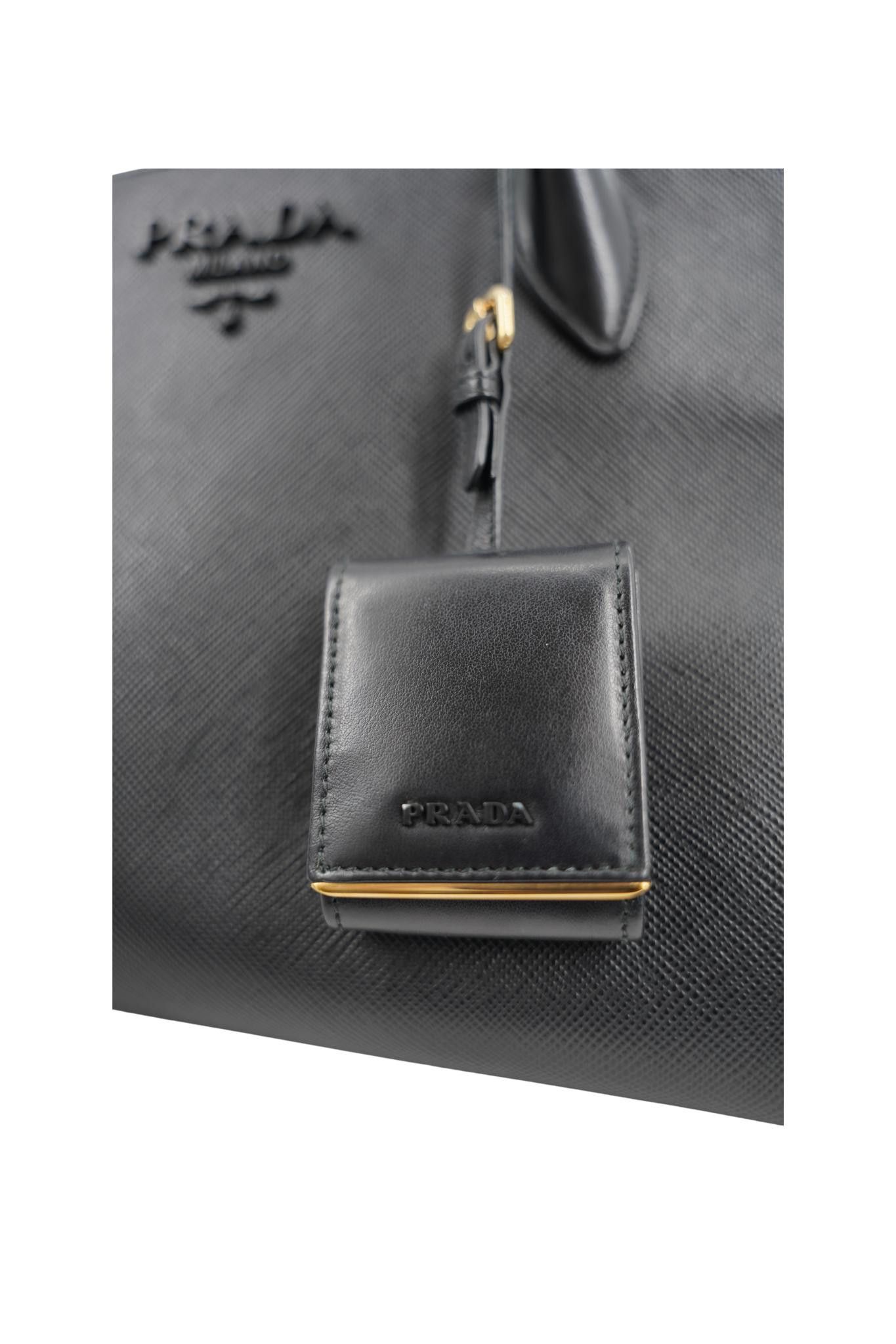 Prada Prada Milano Handbag With Velvet Strap Size ONE SIZE - 5 Thumbnail
