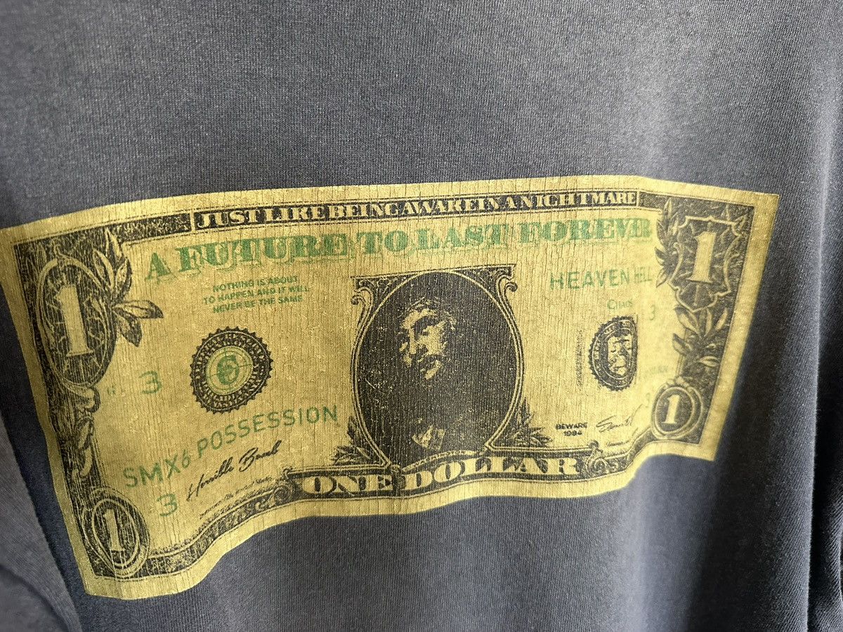 Saint Michael Saint Mxxxxxx Michael anxiety dollar gray sleeve t shirt M Size US M / EU 48-50 / 2 - 14 Thumbnail