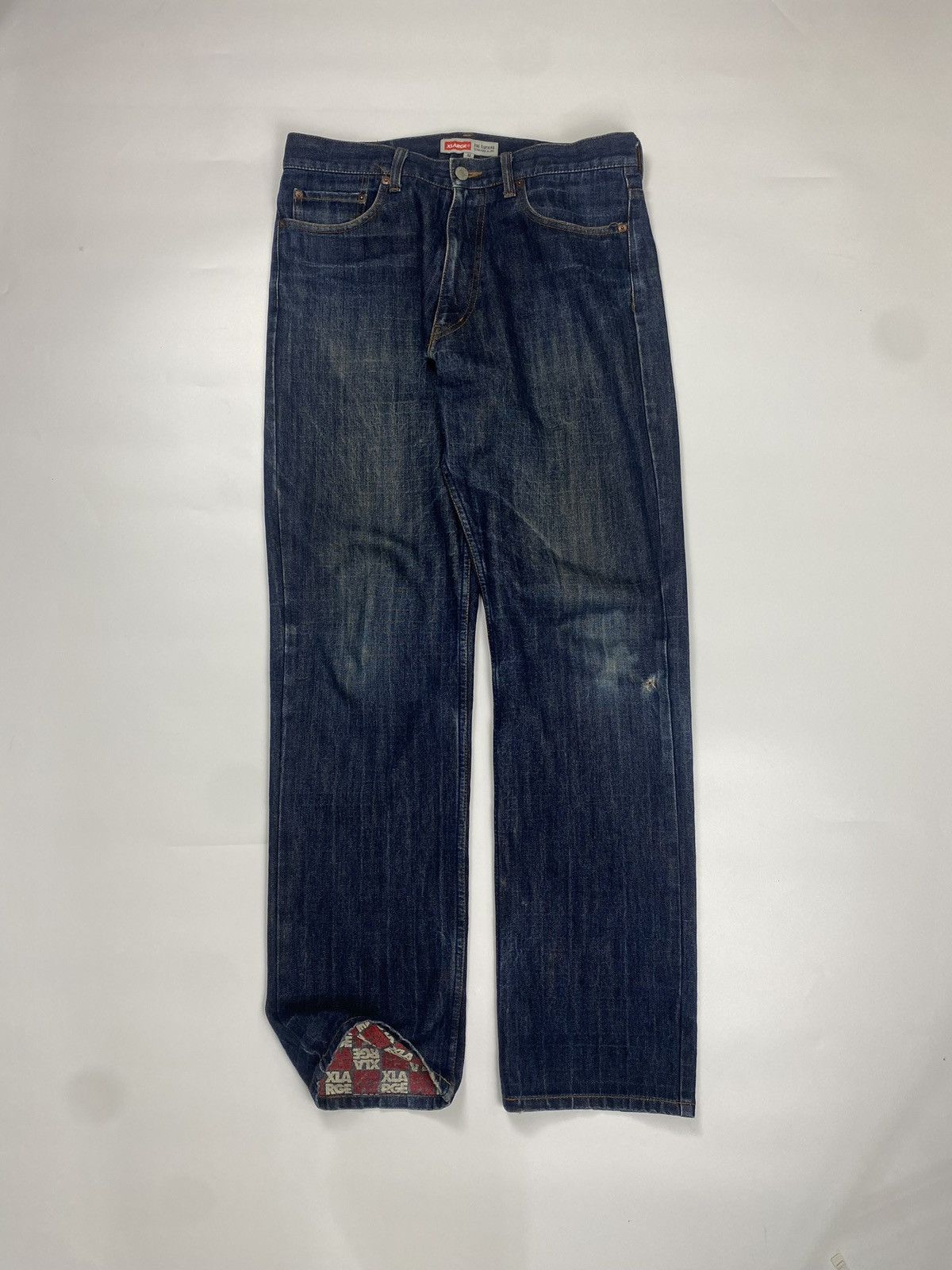 X-LARGE Xlarge Monogram Inside Denim Jeans Size US 32 / EU 48 - 3 Thumbnail