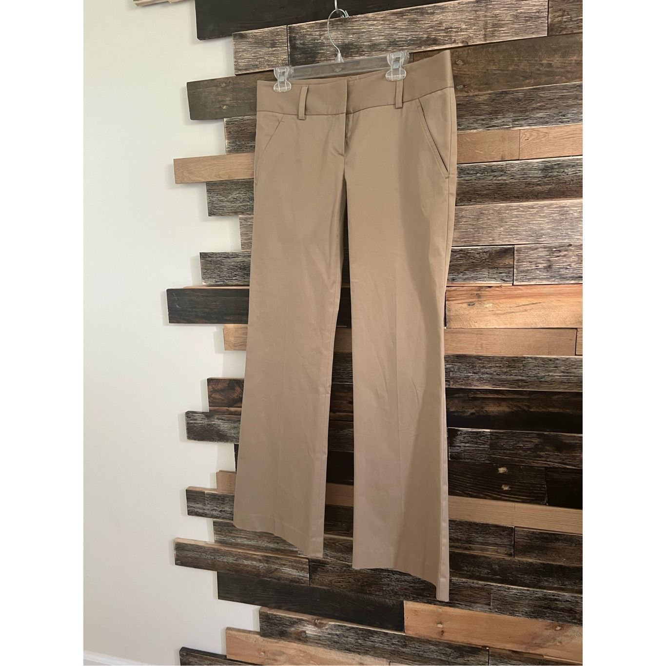 Theory THEORY Low-Rise Beige Cotton Twill Flare Leg Pants w/ Pocket Size 34" / US 12 / IT 48 - 1 Thumbnail