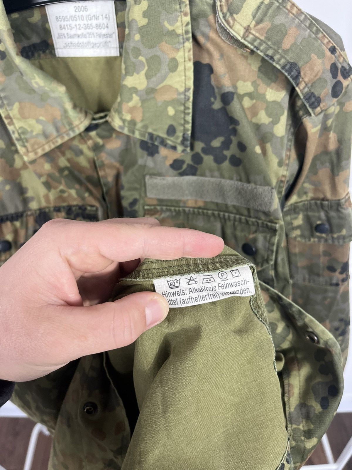 Other German Army Jacket Military Camo 2006 Combat Shirt Coat Size US XL / EU 56 / 4 - 13 Thumbnail