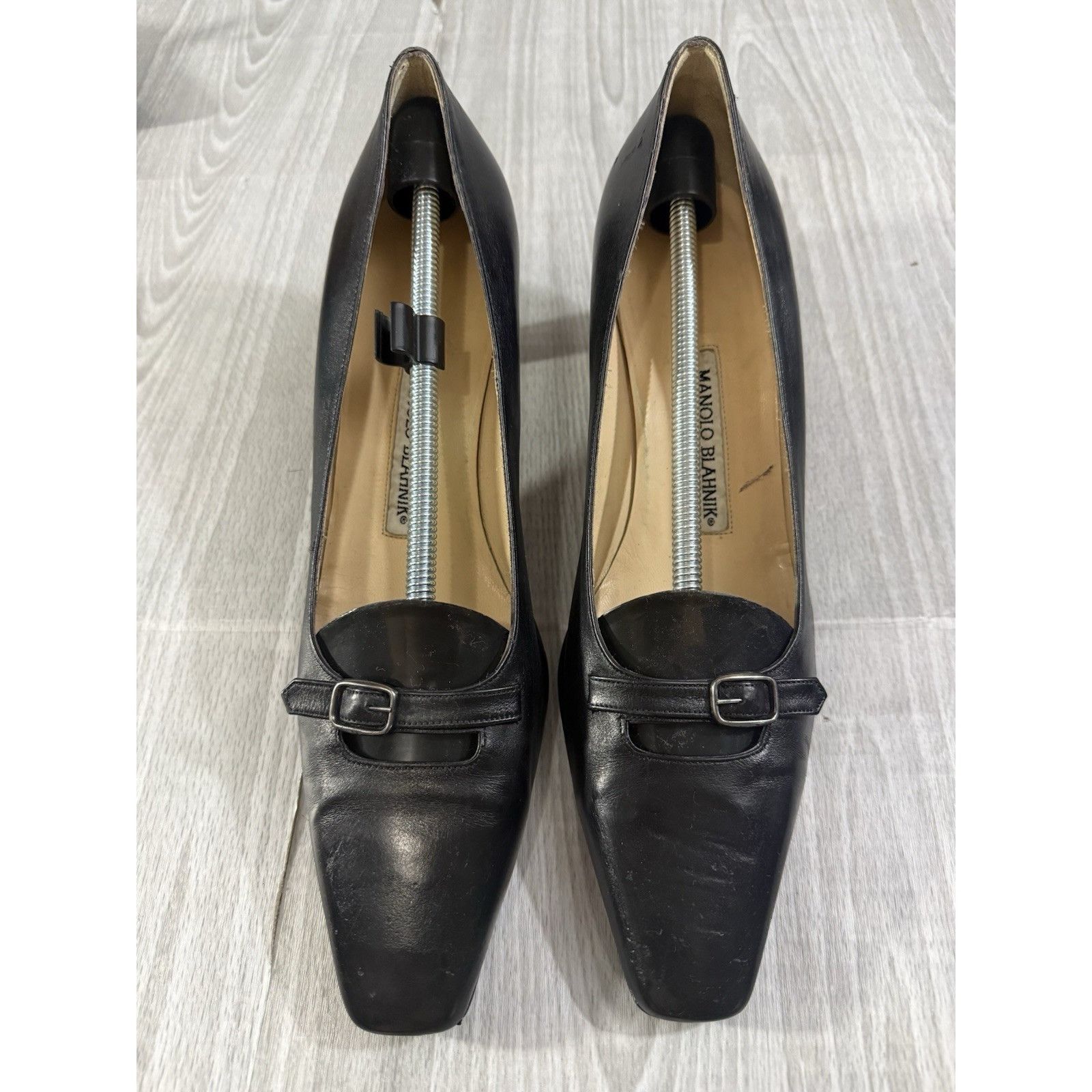 Manolo Blahnik MANOLO BLAHNIK Patent Leather Heels Pumps size 40.5 EU 10.5 Size US 10.5 / IT 40.5 - 1 Thumbnail