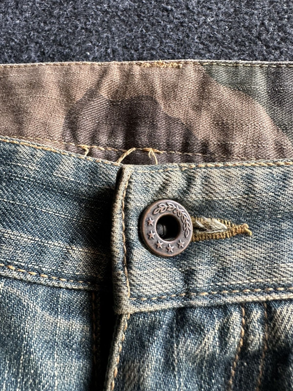 14th Addiction United Superior Baggy Rusty Mudwash Denim W34 D127 Size US 34 / EU 50 - 11 Thumbnail