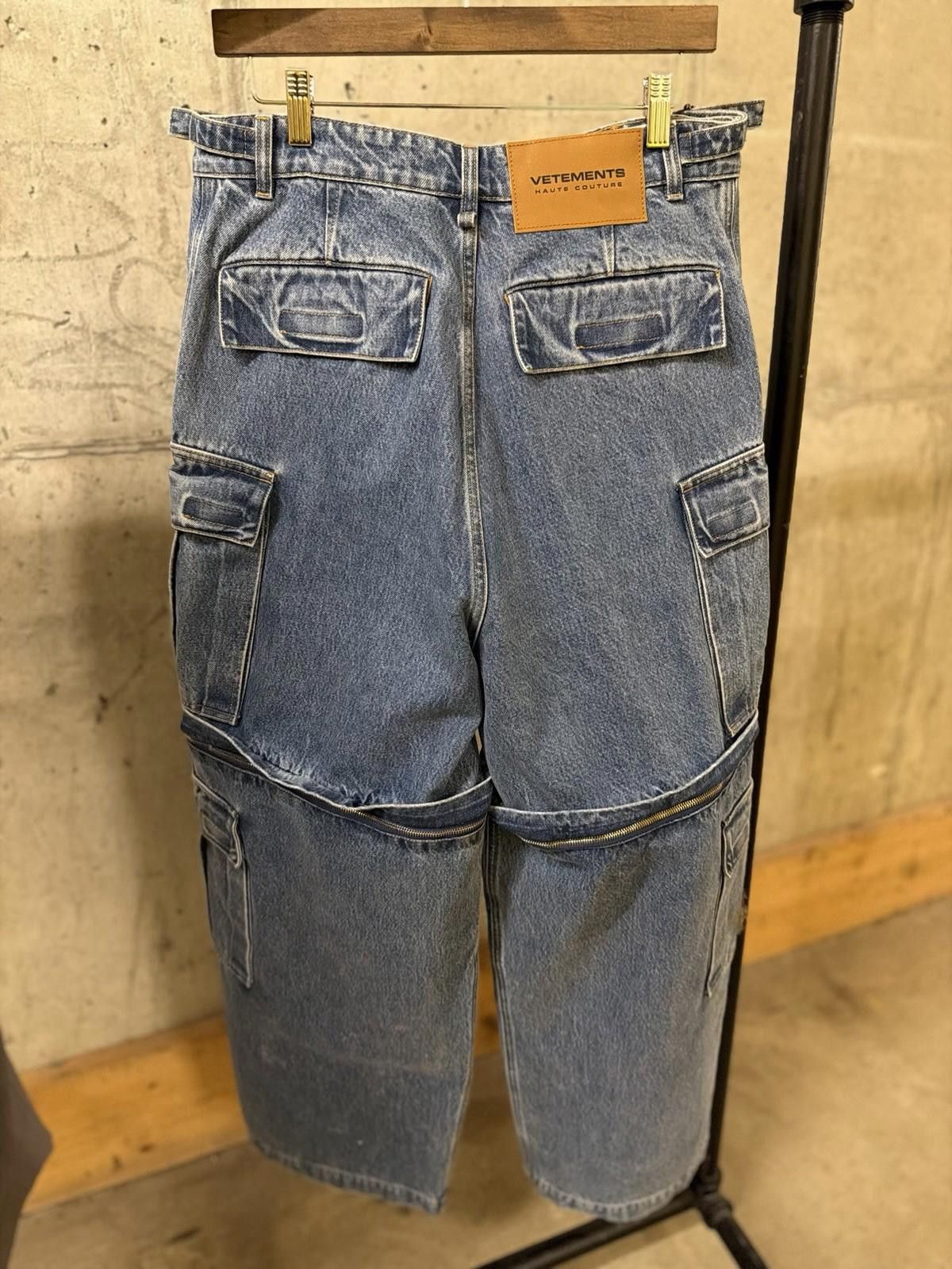 Vetements Vetements Wide-Leg Light BIG Blue Denim Jeans + Shorts Size 31" - 6 Thumbnail