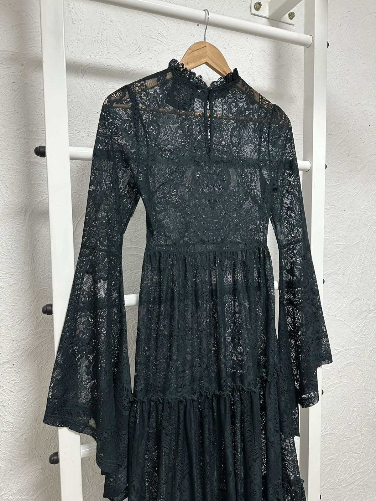 Killstar Killstar Lace Maxi Dress XS Vintage 90s Gothic Rock Style Size XS / US 0-2 / IT 36-38 - 3 Thumbnail