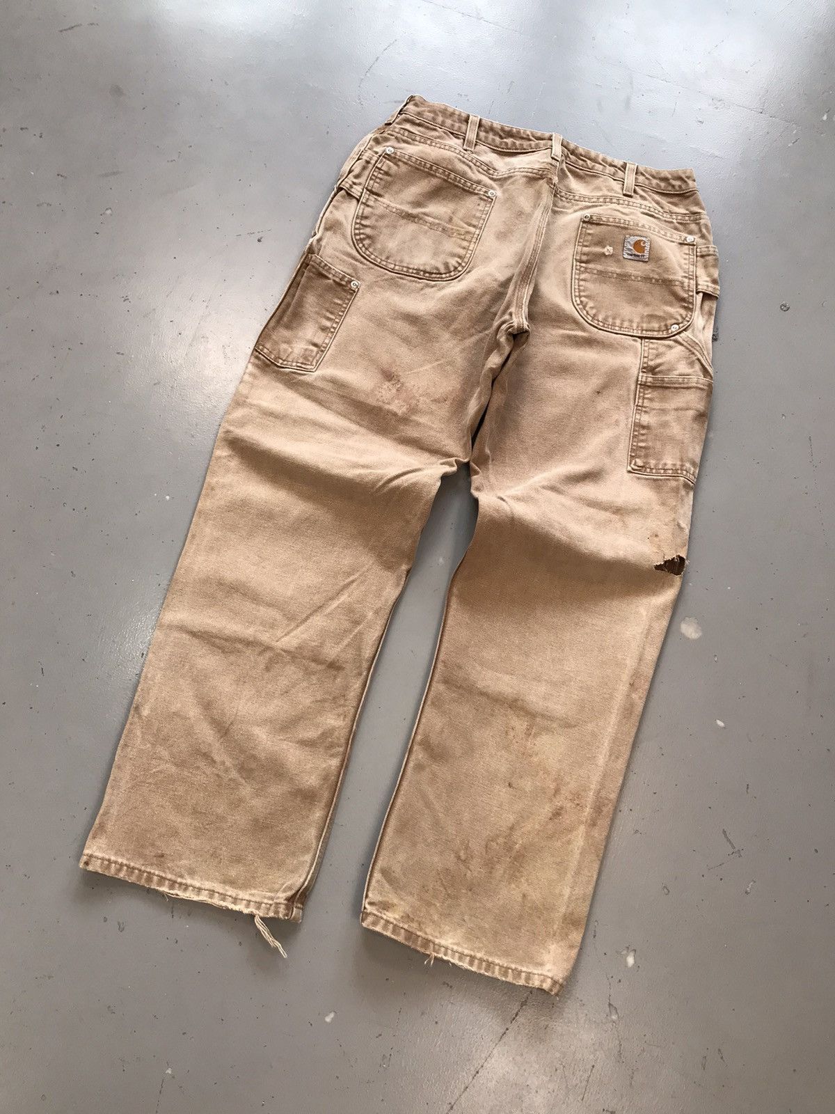 Carhartt × Vintage Vintage Carhartt WB136 BRN double knee denim Size US 32 / EU 48 - 9 Thumbnail