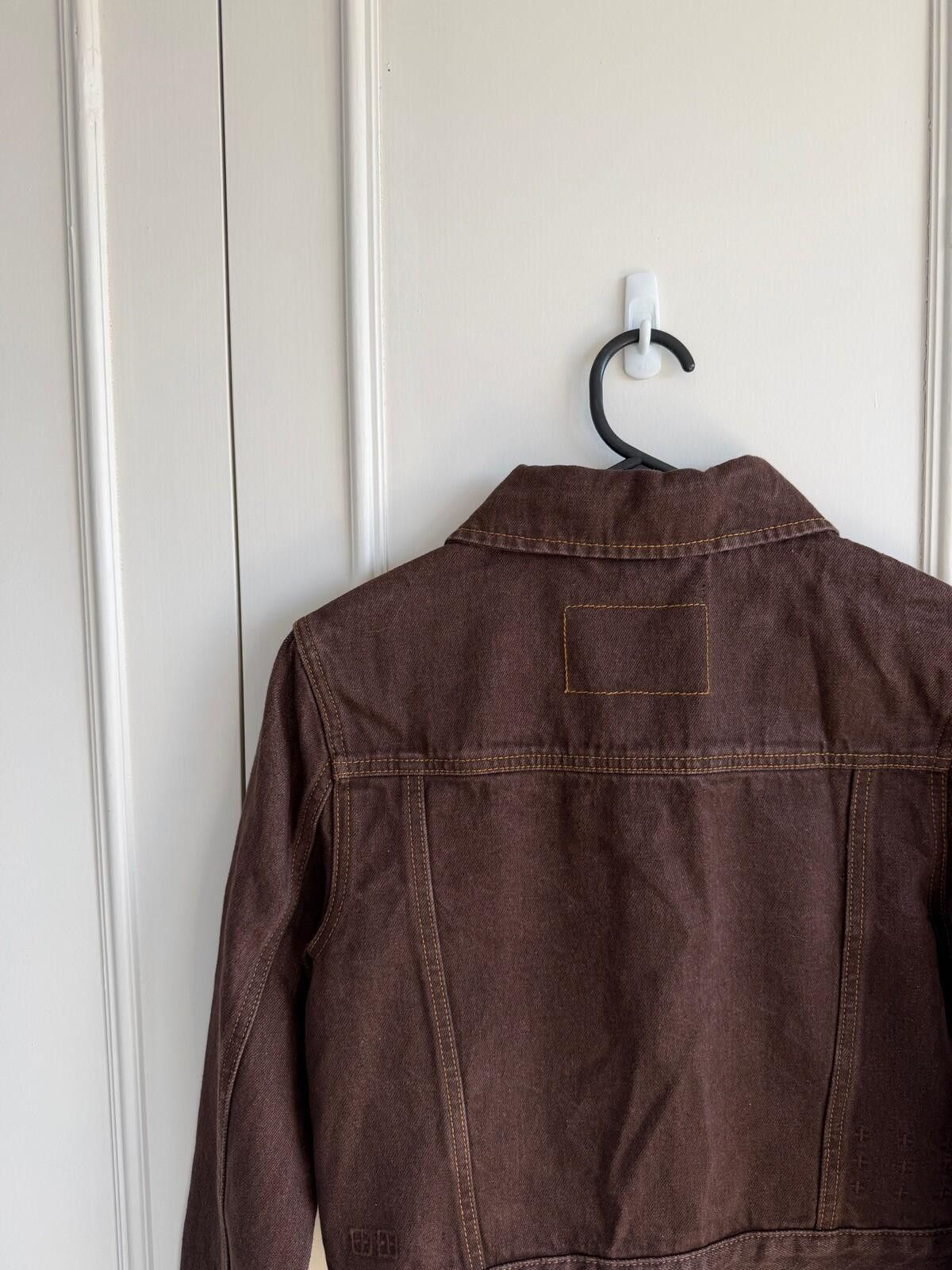 Ksubi new Ksubi womens brown Saddle Trucker Jacket top small s 8 Size S / US 4 / IT 40 - 8 Thumbnail