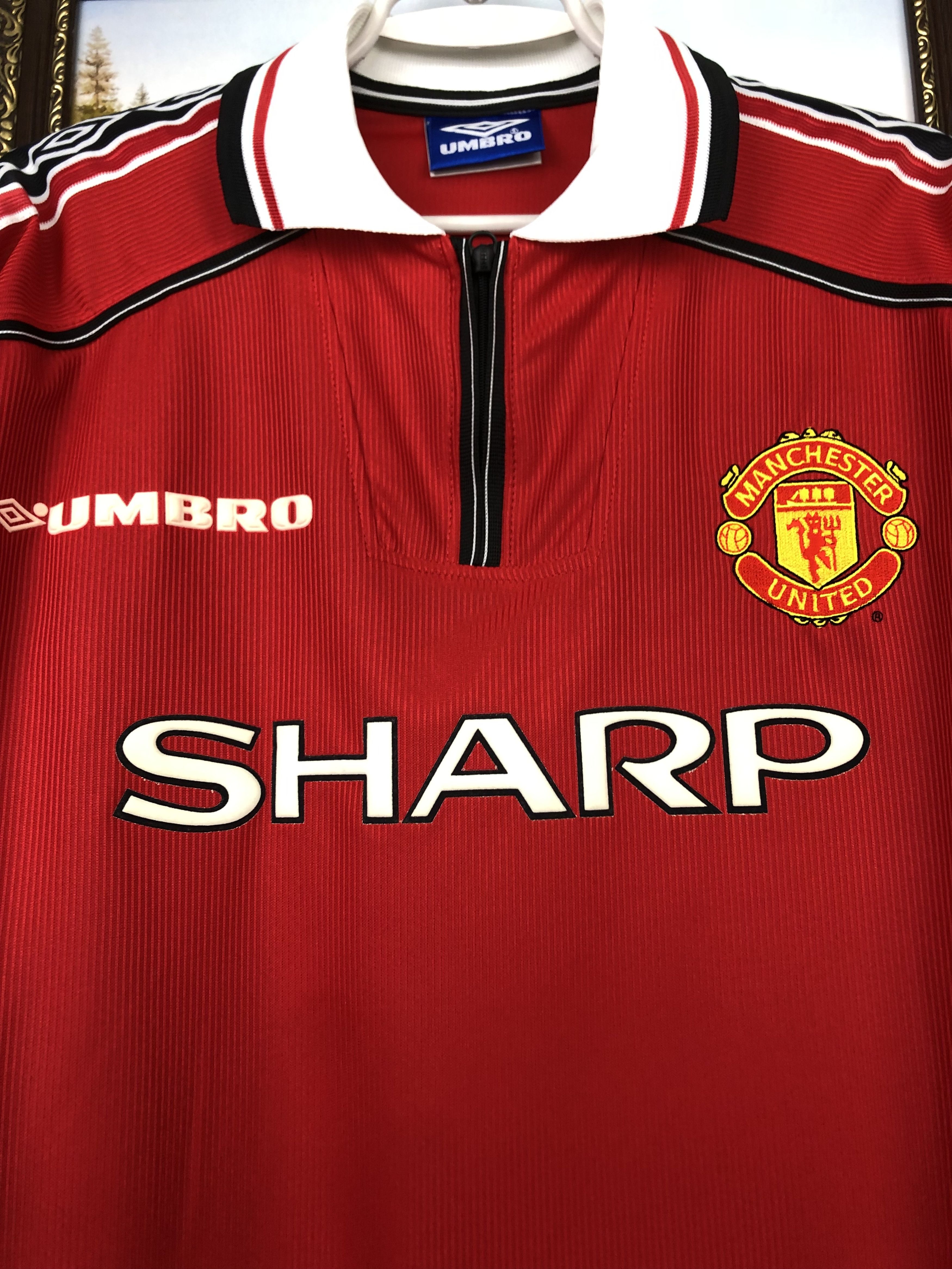 Vintage Manchester United football shirt Soccer Long Sleeve Jersey Size US XL / EU 56 / 4 - 4 Thumbnail