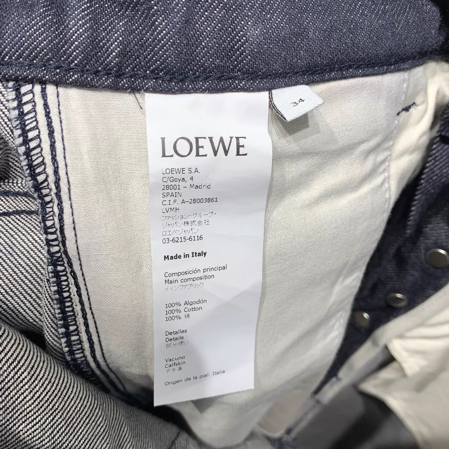 Loewe LOEWE New Logo Mid-Waist Jeans W34 Size 25" / US 0 / IT 36 - 4 Thumbnail