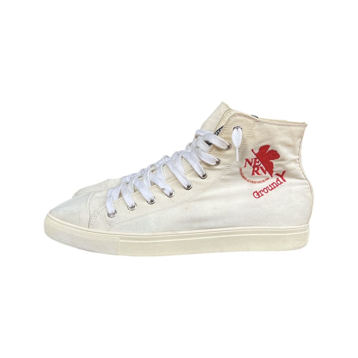 Ground Y Yohji Yamamoto Ground Y x Evangelion hi top sneaker 2015 Size US 10 / EU 43 - 4 Thumbnail