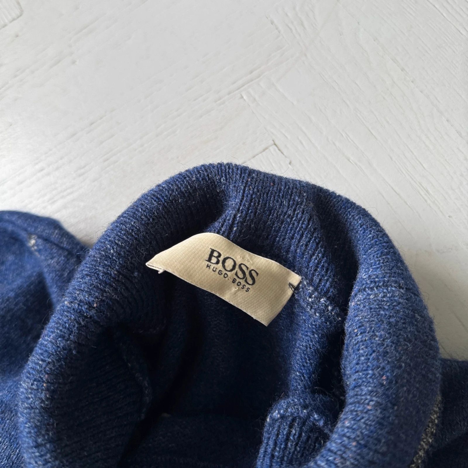 Hugo Boss Vintage Hugo Boss Turtle Neck Wool Blend Sweater Oversized Size US L / EU 52-54 / 3 - 7 Thumbnail