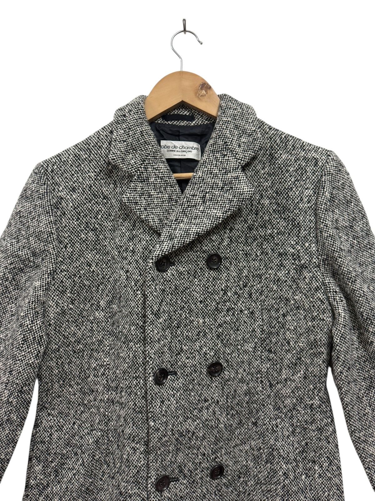 Comme des Garcons CDG Robe De Chambre AD1999 Herringbone Double Breast Coat Size M / US 6-8 / IT 42-44 - 3 Thumbnail