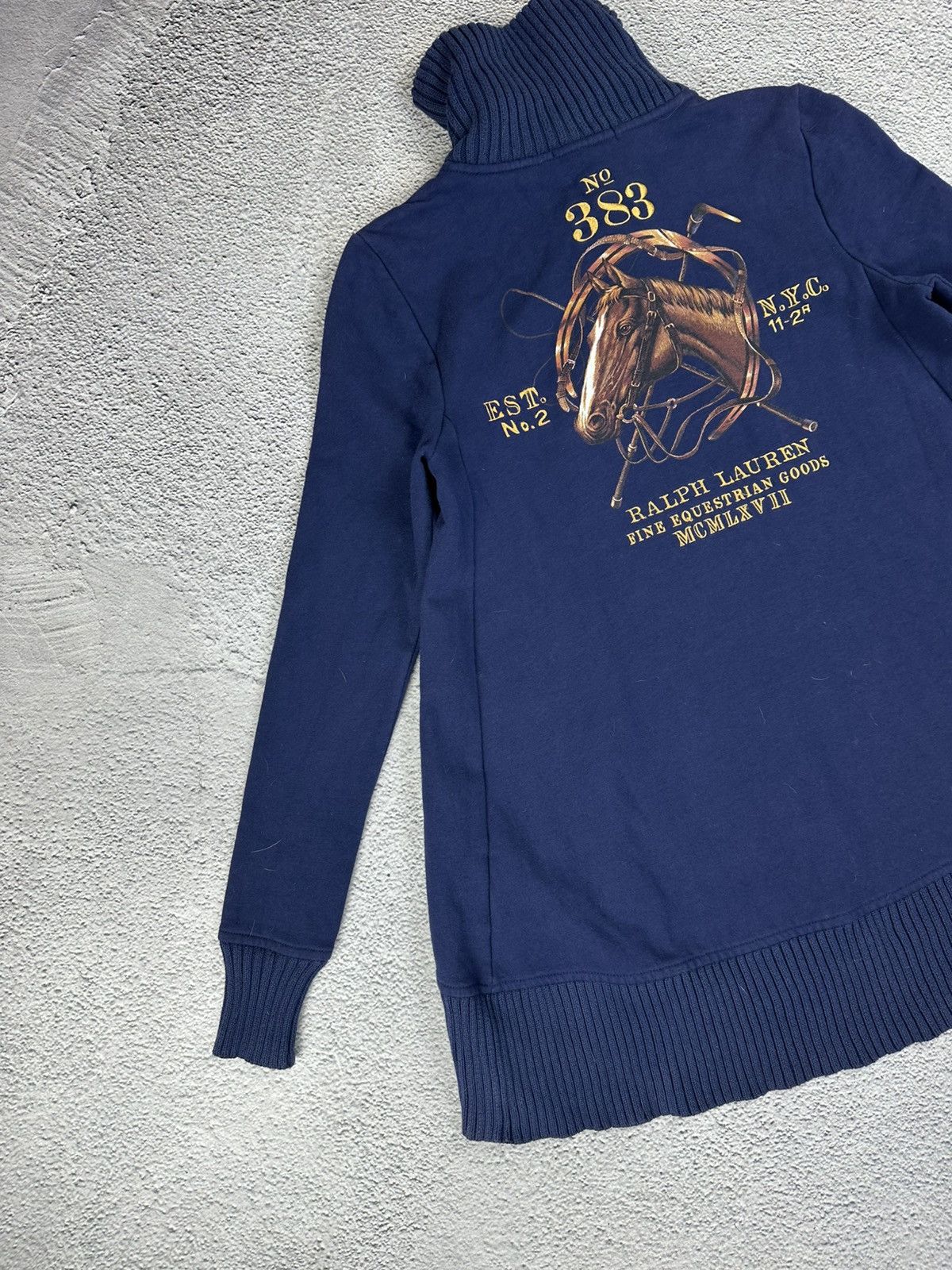 Polo Ralph Lauren Ralph Lauren Women’s Longline Navy Hoodie Toggle Vintage Y2K Size S / US 4 / IT 40 - 3 Thumbnail