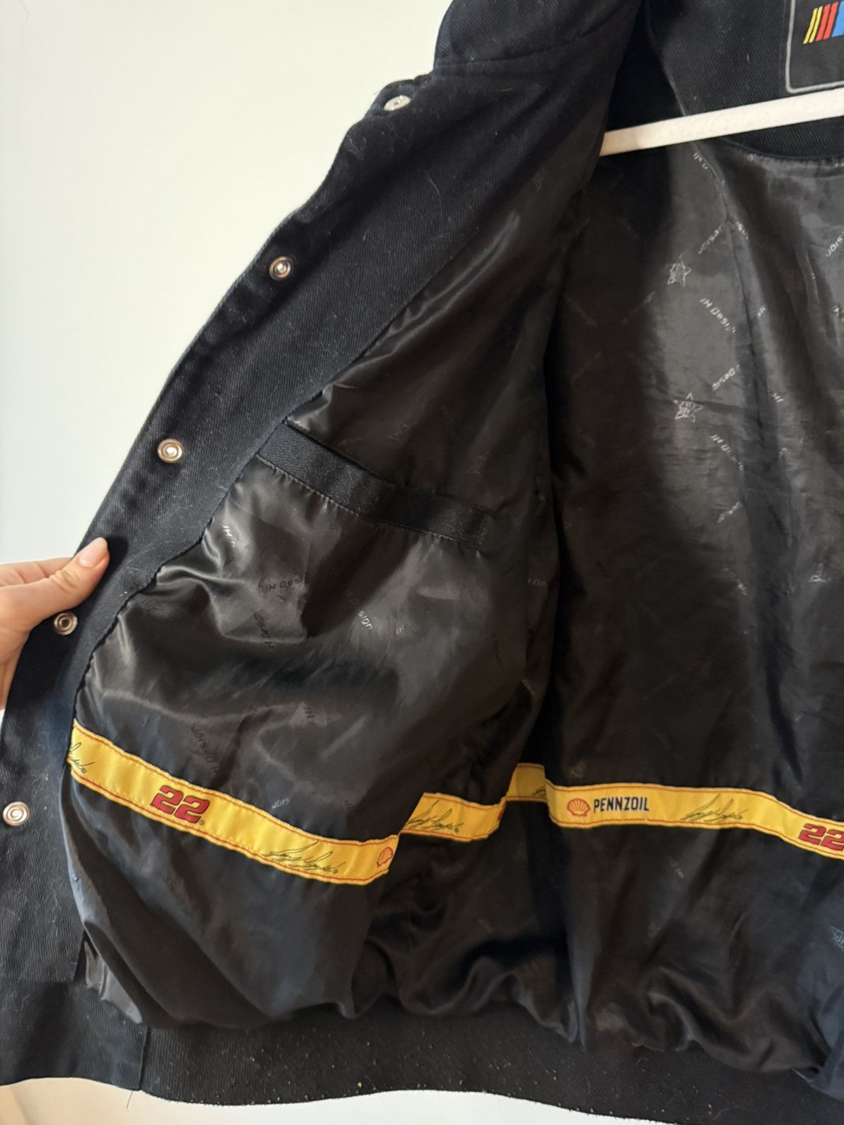JH Design × NASCAR Vintage NASCAR Bomber Jacket – Black, Patches, Racing Size US L / EU 52-54 / 3 - 9 Thumbnail