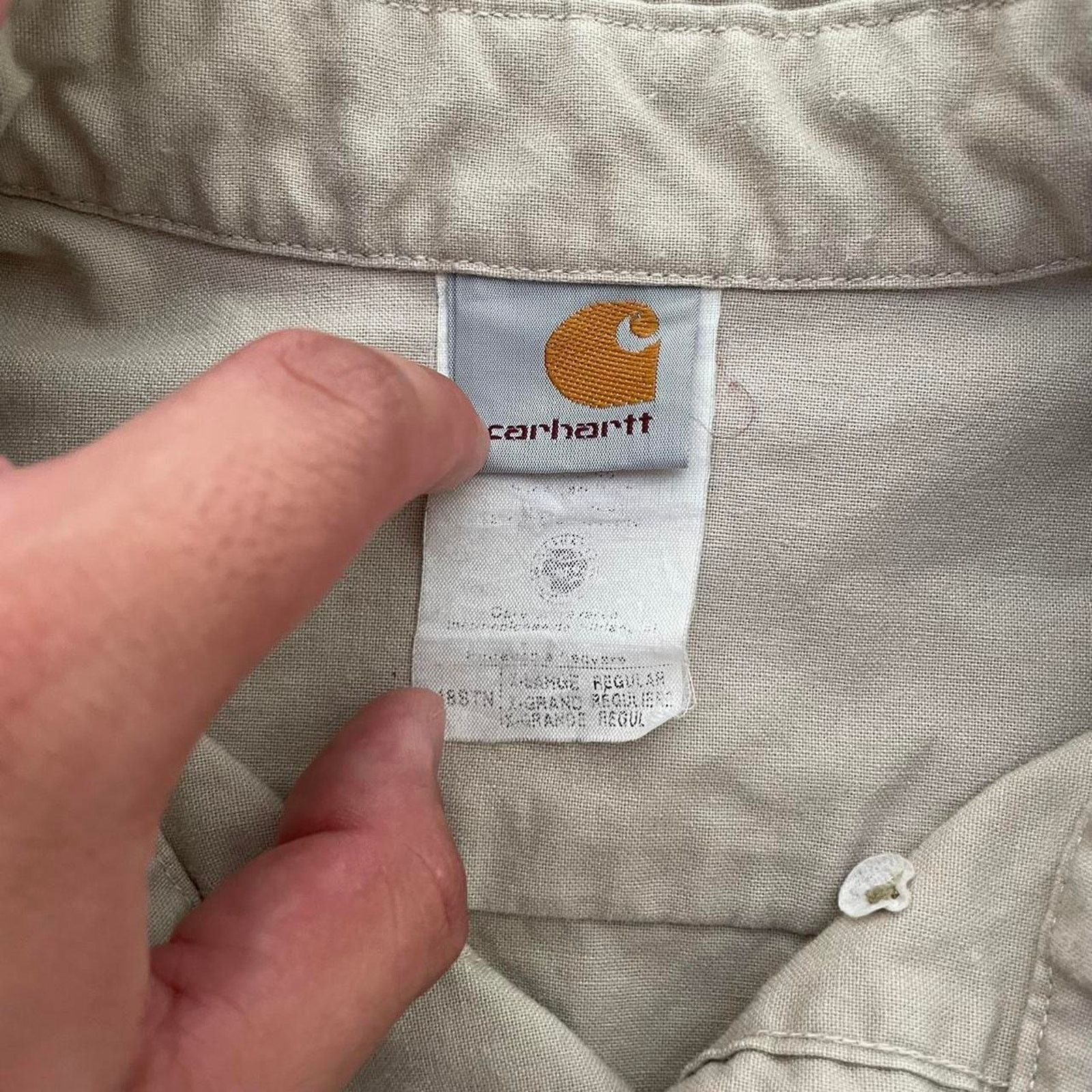 Carhartt Carhartt Tan Work Shirt Size US XL / EU 56 / 4 - 4 Thumbnail