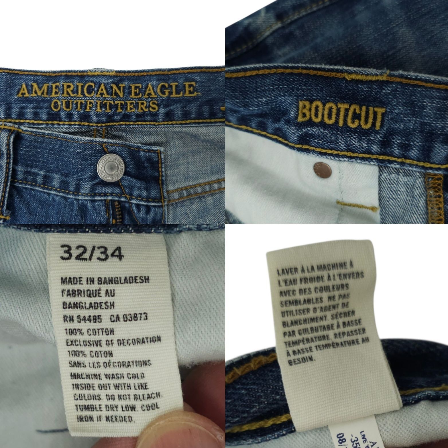 American Eagle Outfitters American Eagle Bootcut Jeans Mens 32x34 (Fit 32x32) Whisker Size US 32 / EU 48 - 8 Thumbnail