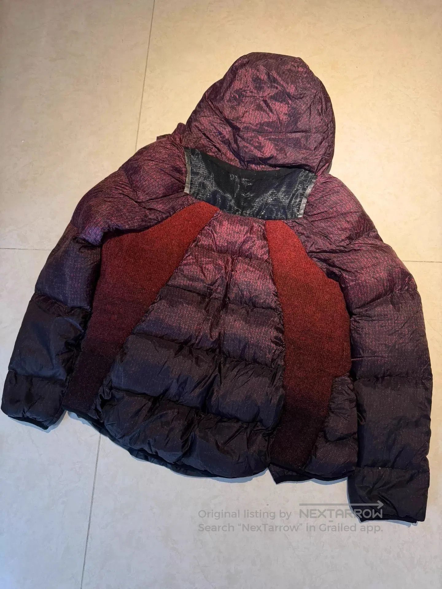 Undercover Red Heavy Insulated Hooded Jacket Size S. Size US S / EU 44-46 / 1 - 5 Thumbnail