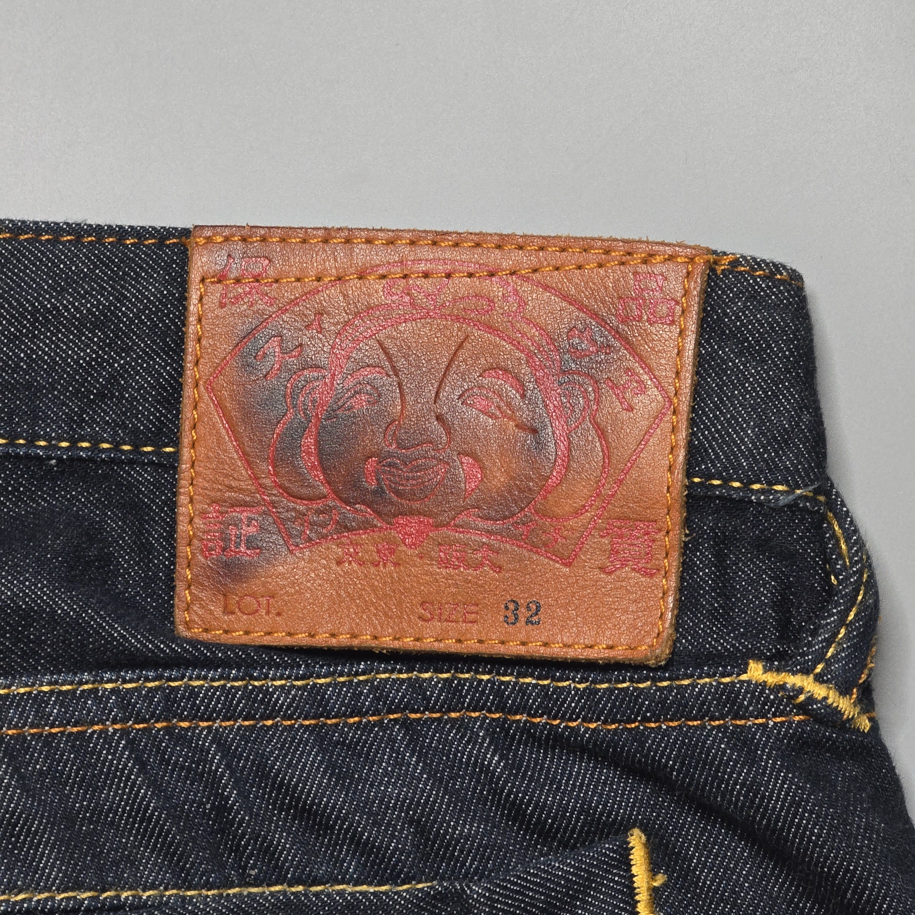 Evisu Evisu - Daruma Buddies Daicock Print Denim Shorts Size US 32 / EU 48 - 4 Thumbnail