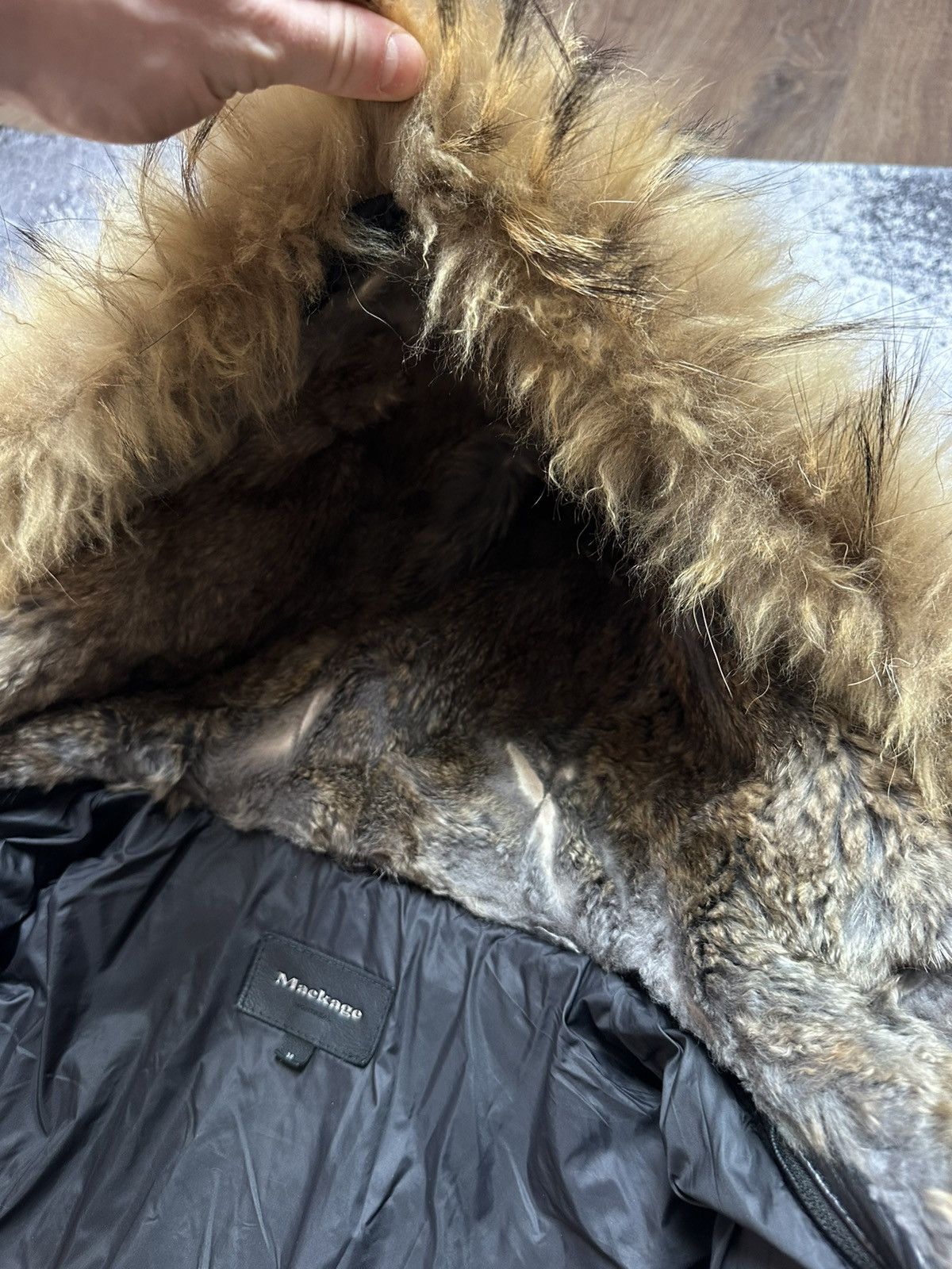 Mackage Mackage Glen Leather Bomber With Hooded Bib And Fur Trim Size US M / EU 48-50 / 2 - 13 Thumbnail