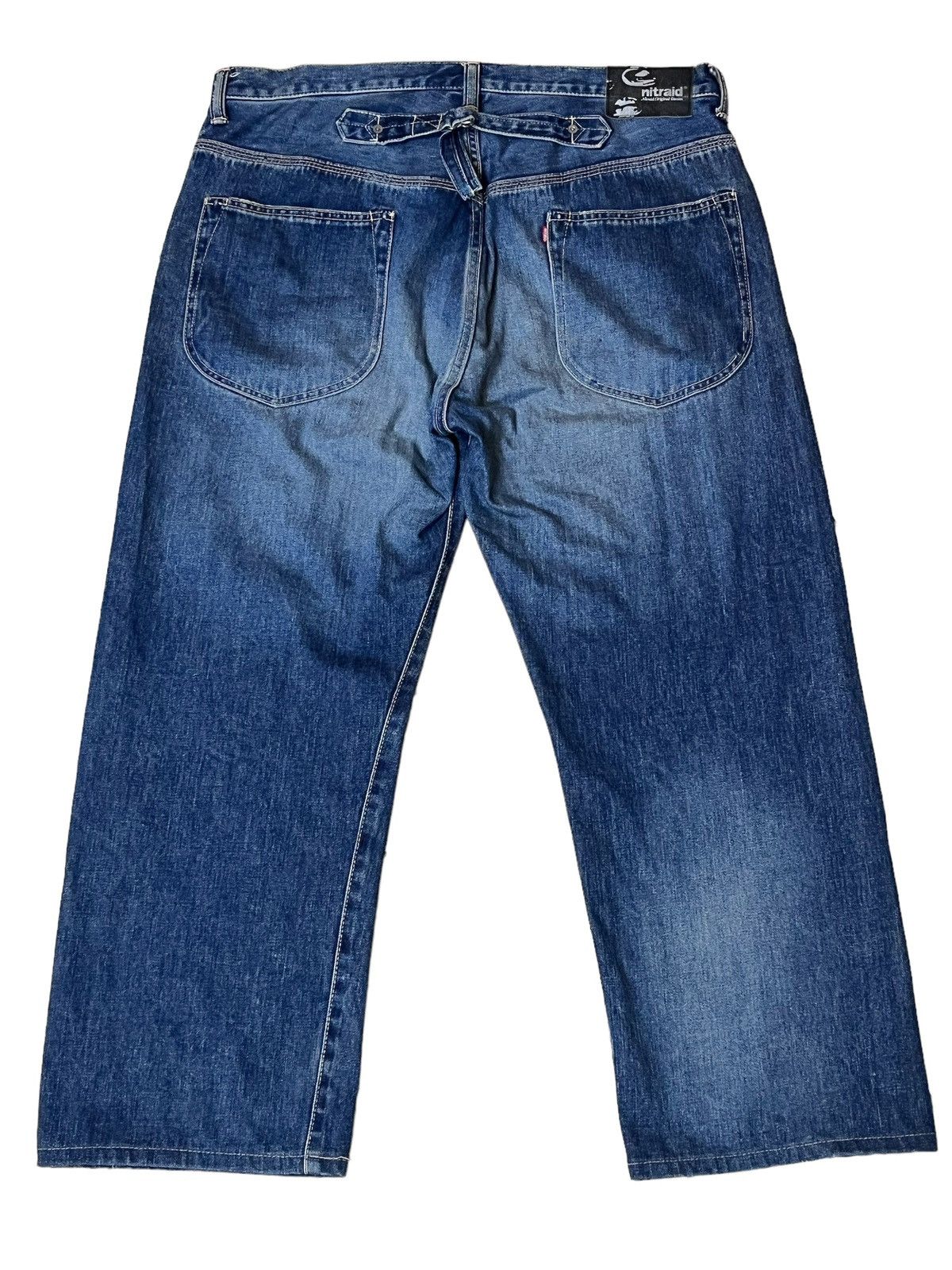 Japanese Brand SICK Y2K JAPANESE CULTURE NITRAID LOOSE FIT SELVEDGE JEANS Size US 37 - 2 Thumbnail