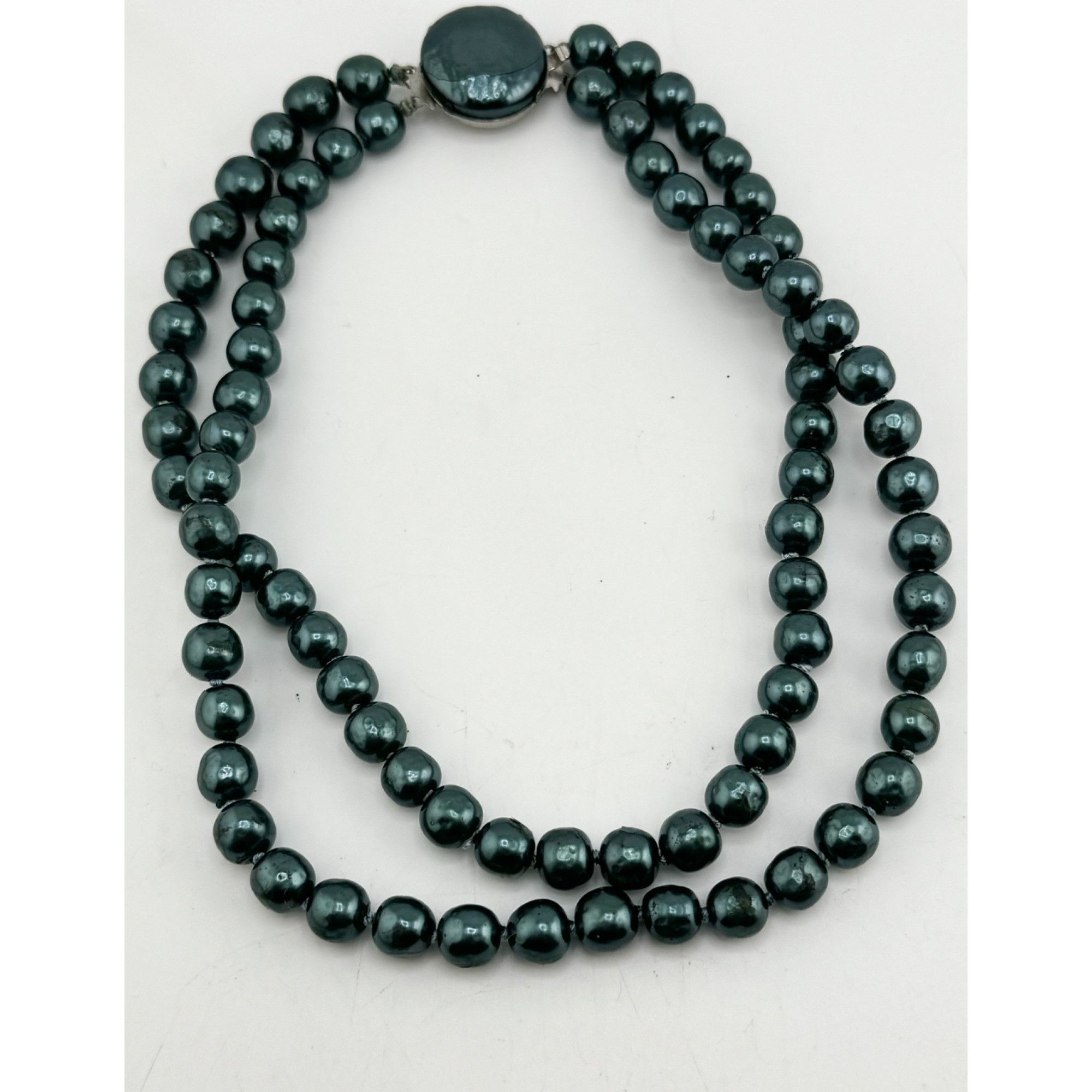 Vintage Vintage double strand green beaded necklace Size ONE SIZE - 2 Thumbnail