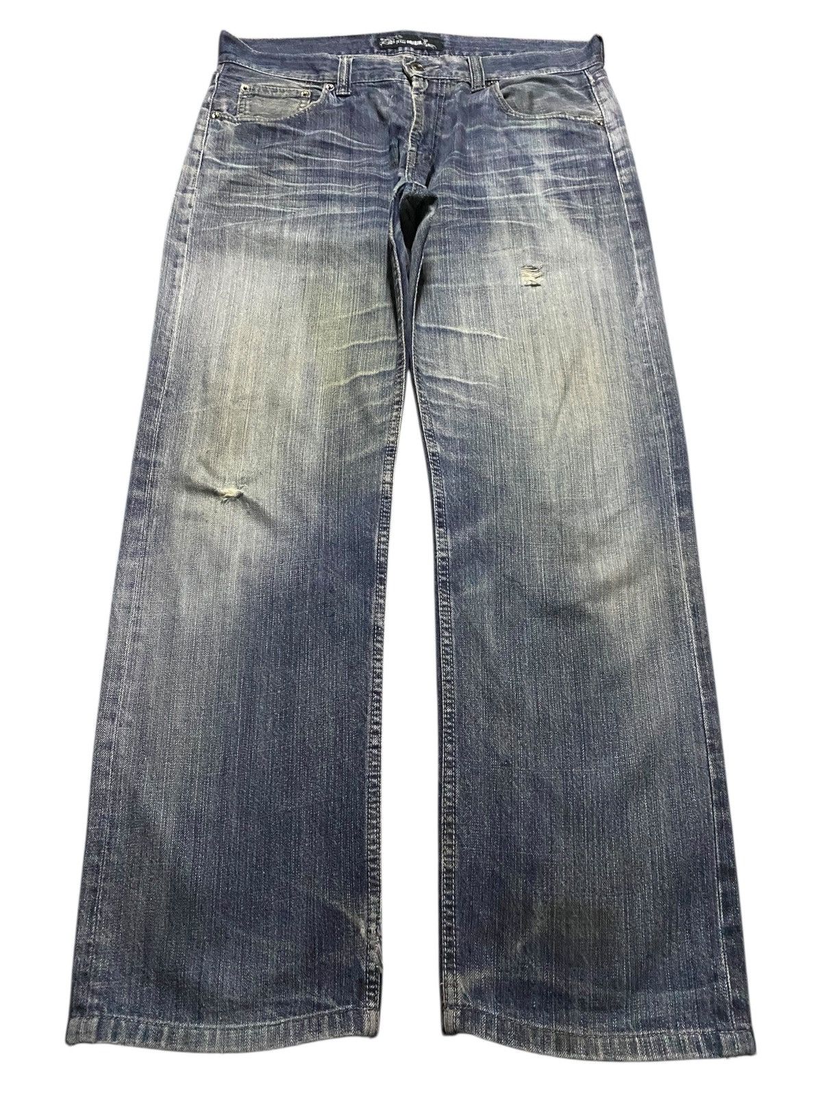 Japanese Brand Vintage Japanese Brand Oririn Faded Wash Distressed Jeans Size US 34 / EU 50 - 1 Thumbnail