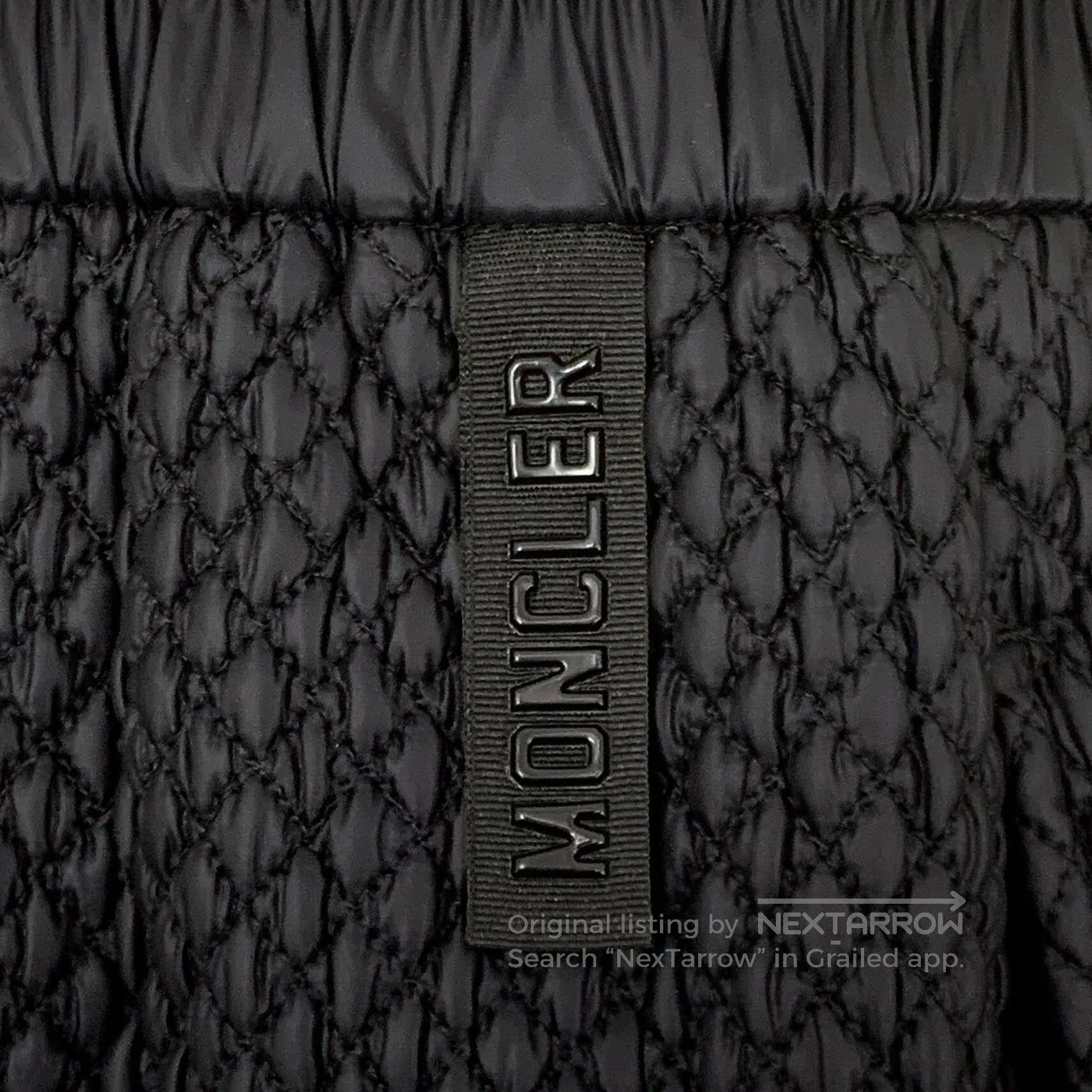 Moncler Moncler Black Nylon Diamond Grid Drawstring Casual Shorts| Size US 40 / EU 56 - 5 Thumbnail